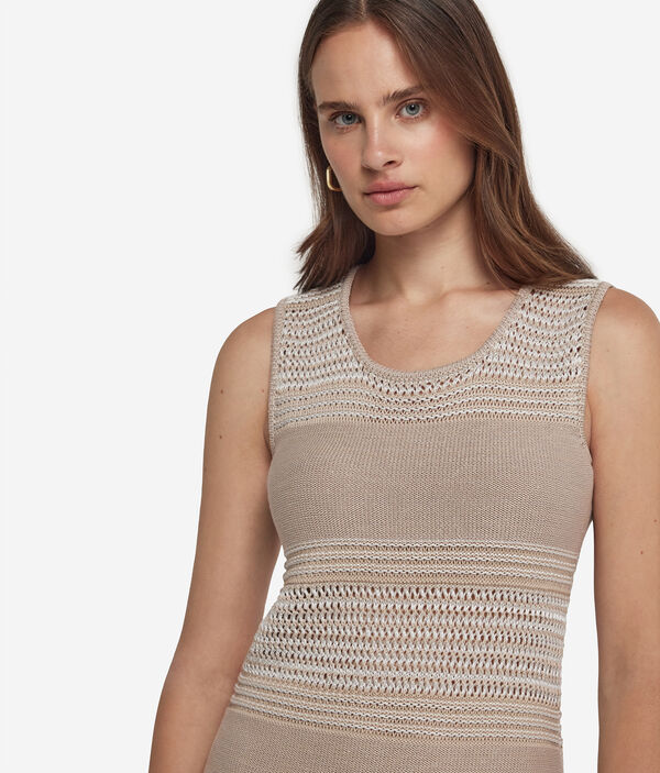 Платье из хлопка и льна