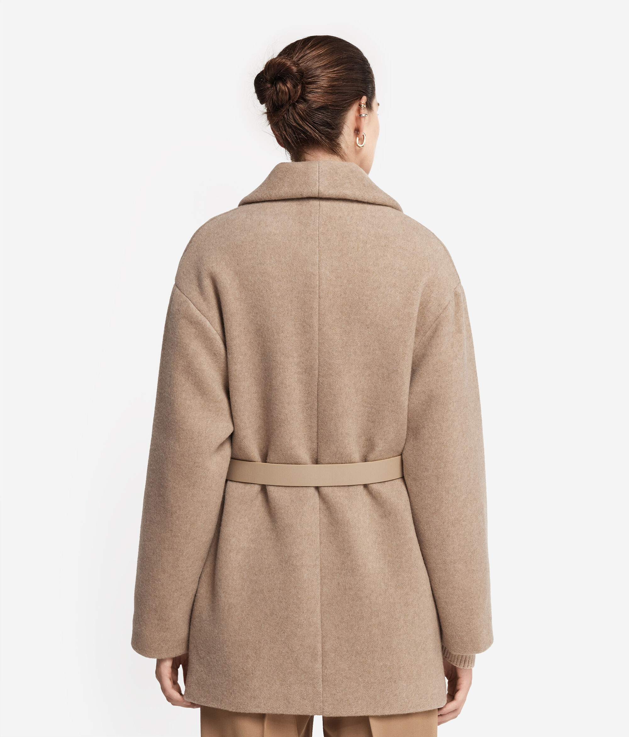 Cashmere Shawl-Collar Coat