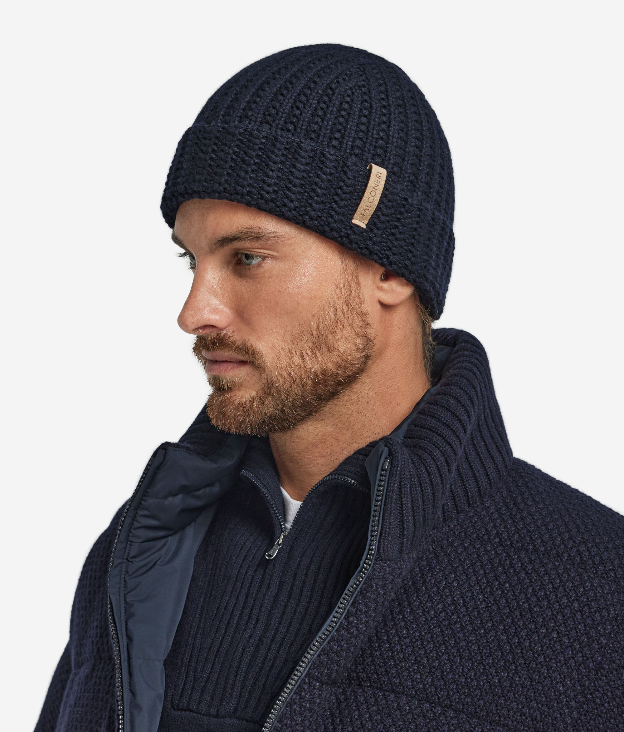 Berretto a coste in Cashmere Ultrasoft