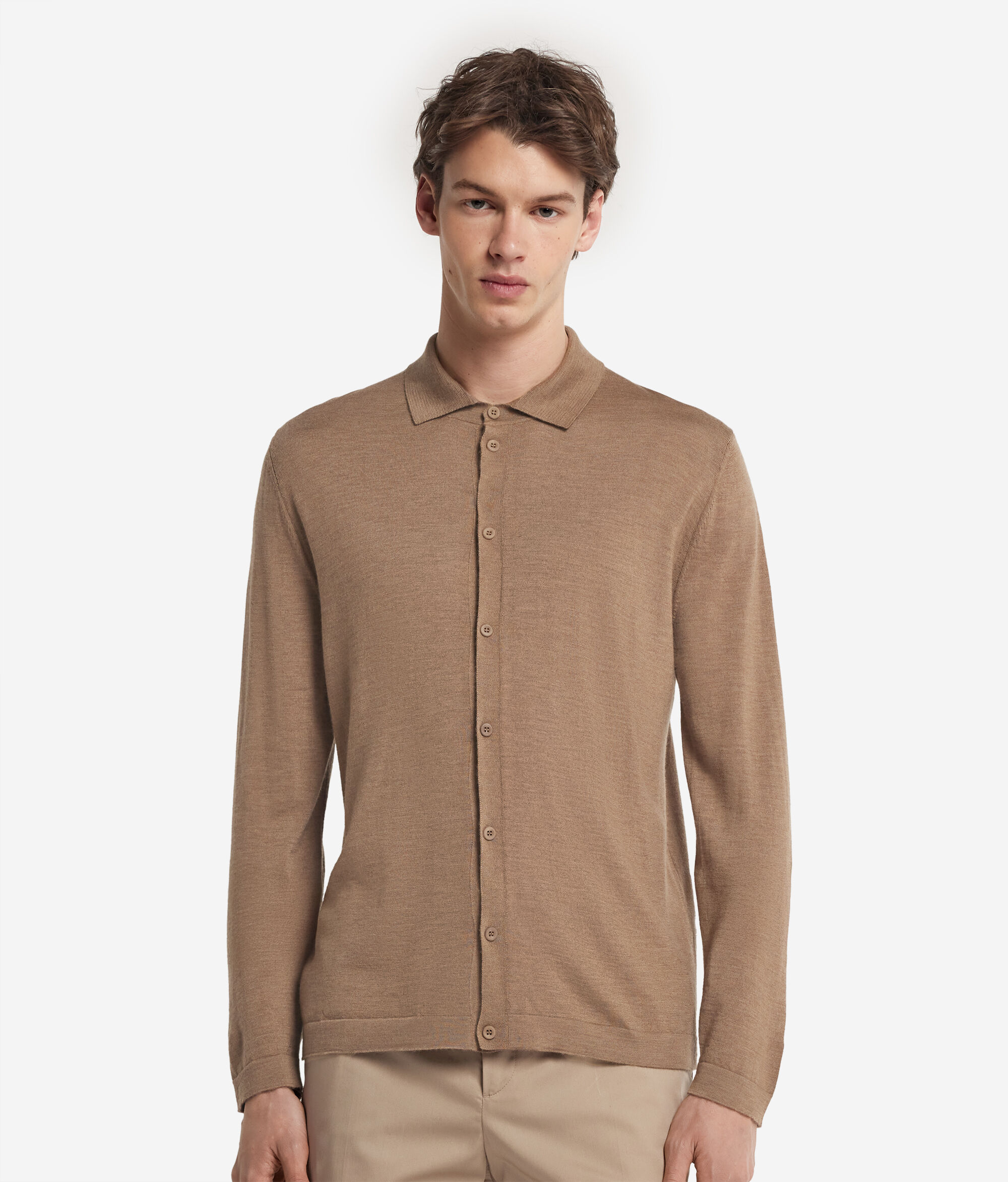 Camicia in Maglia di Cashmere Ultrafine