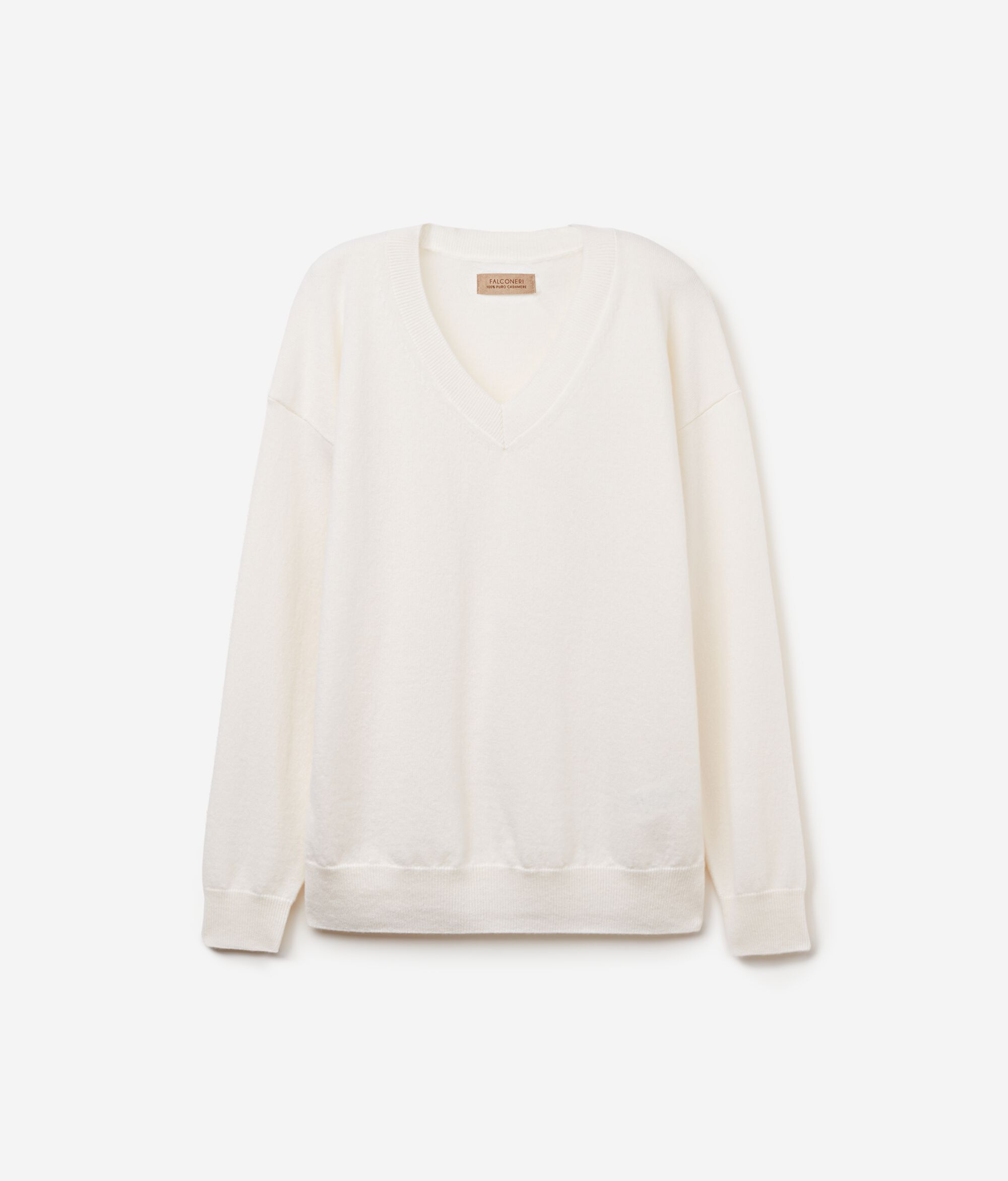 Pull à col V en cachemire ultra-doux