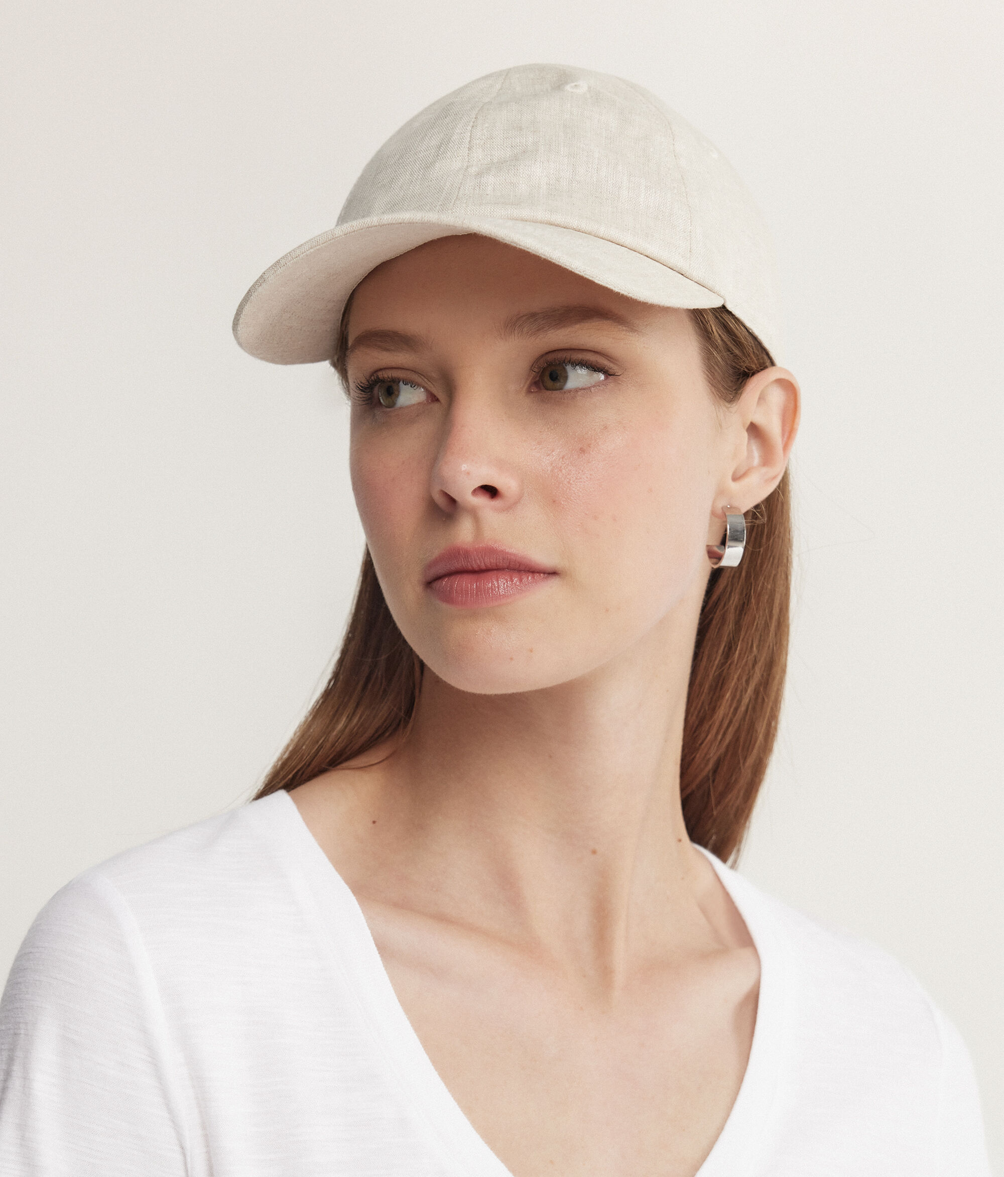 Baseball-Cap aus reinem Leinen