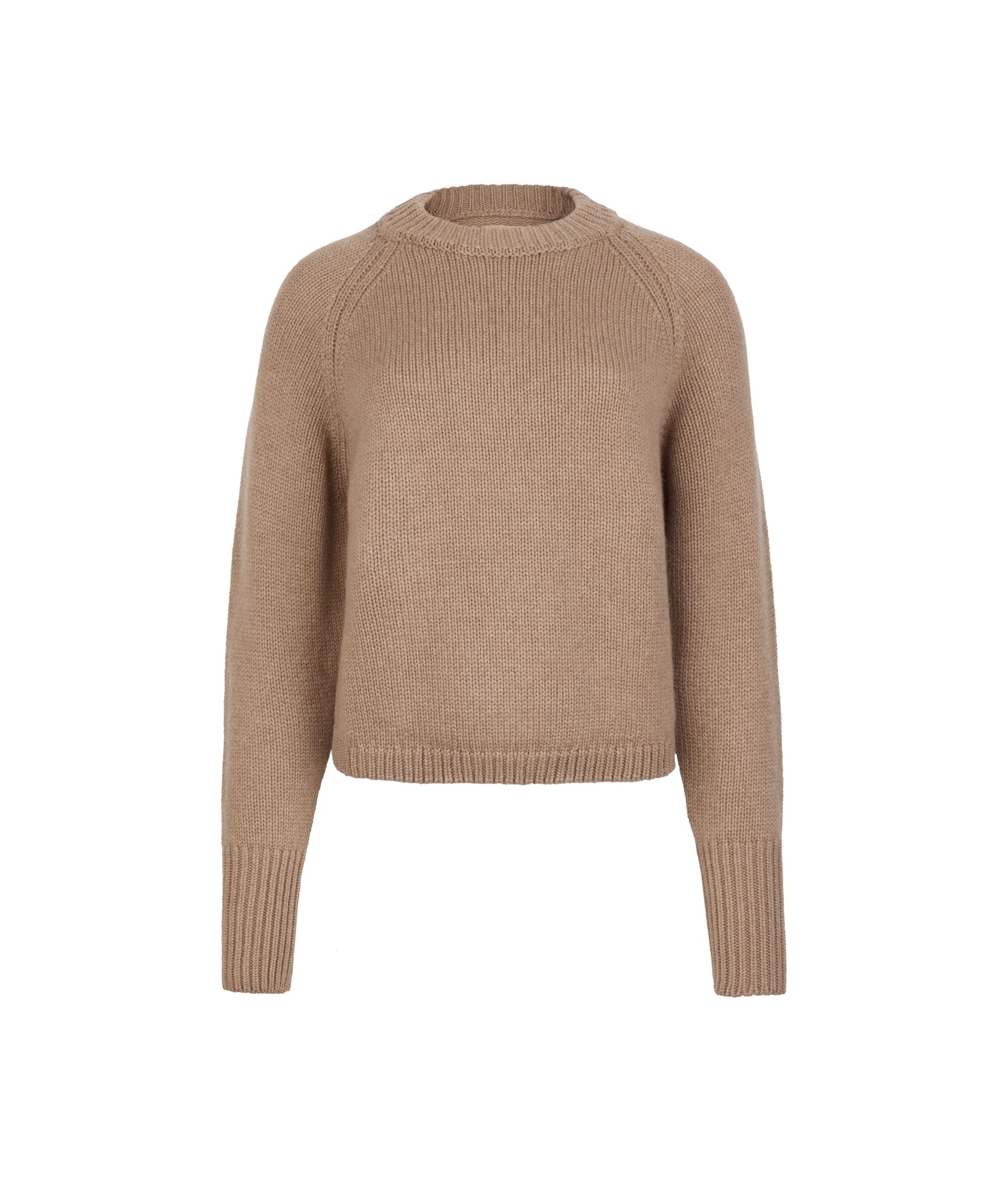 Kerek Nyakú Pulóver Kasmír Tricot Anyagból