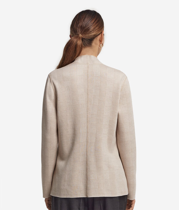 Двусторонний жакет из ультратонкого кашемира и хлопка