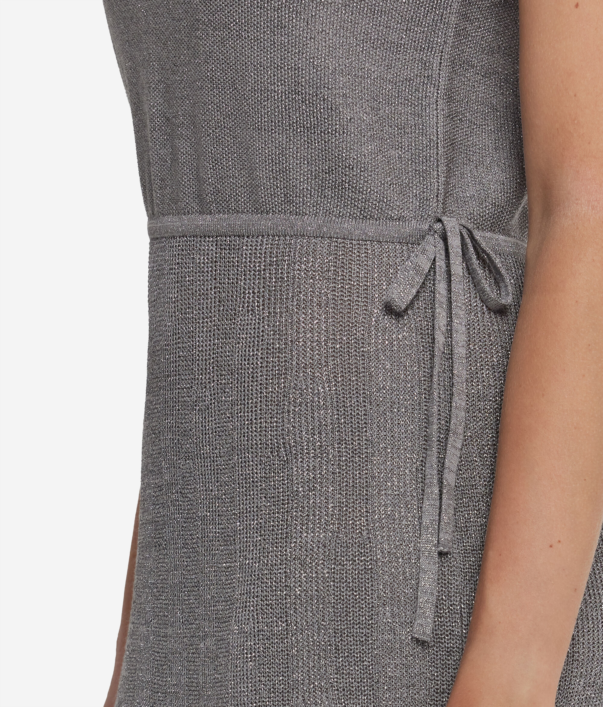 Lamé Ribbed Dress