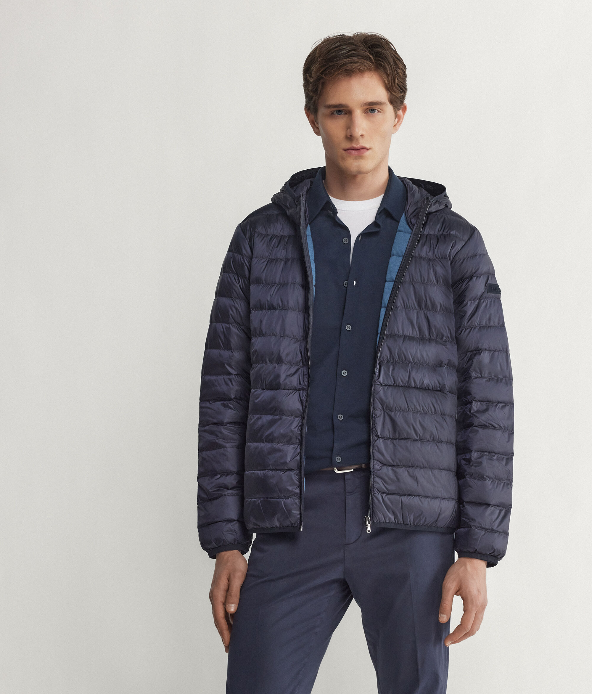 Piumino in Cashmere con cappuccio