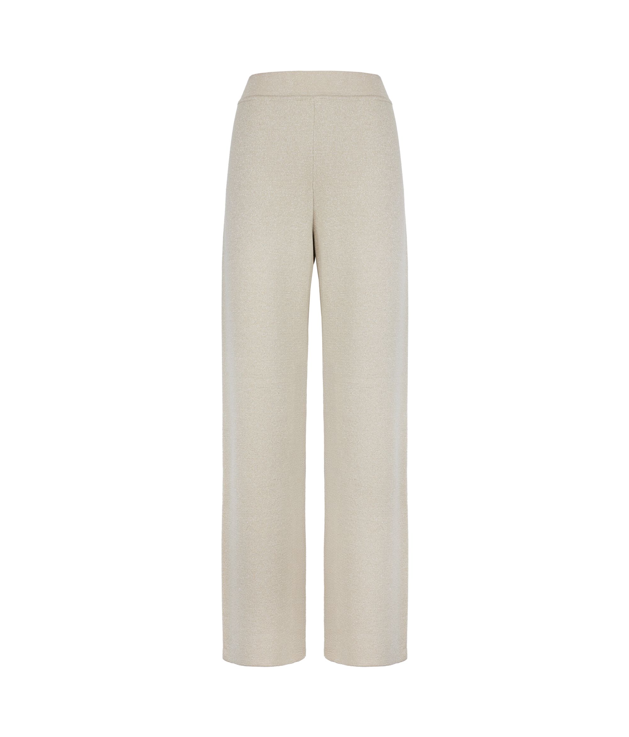 Lamé wide-leg trousers