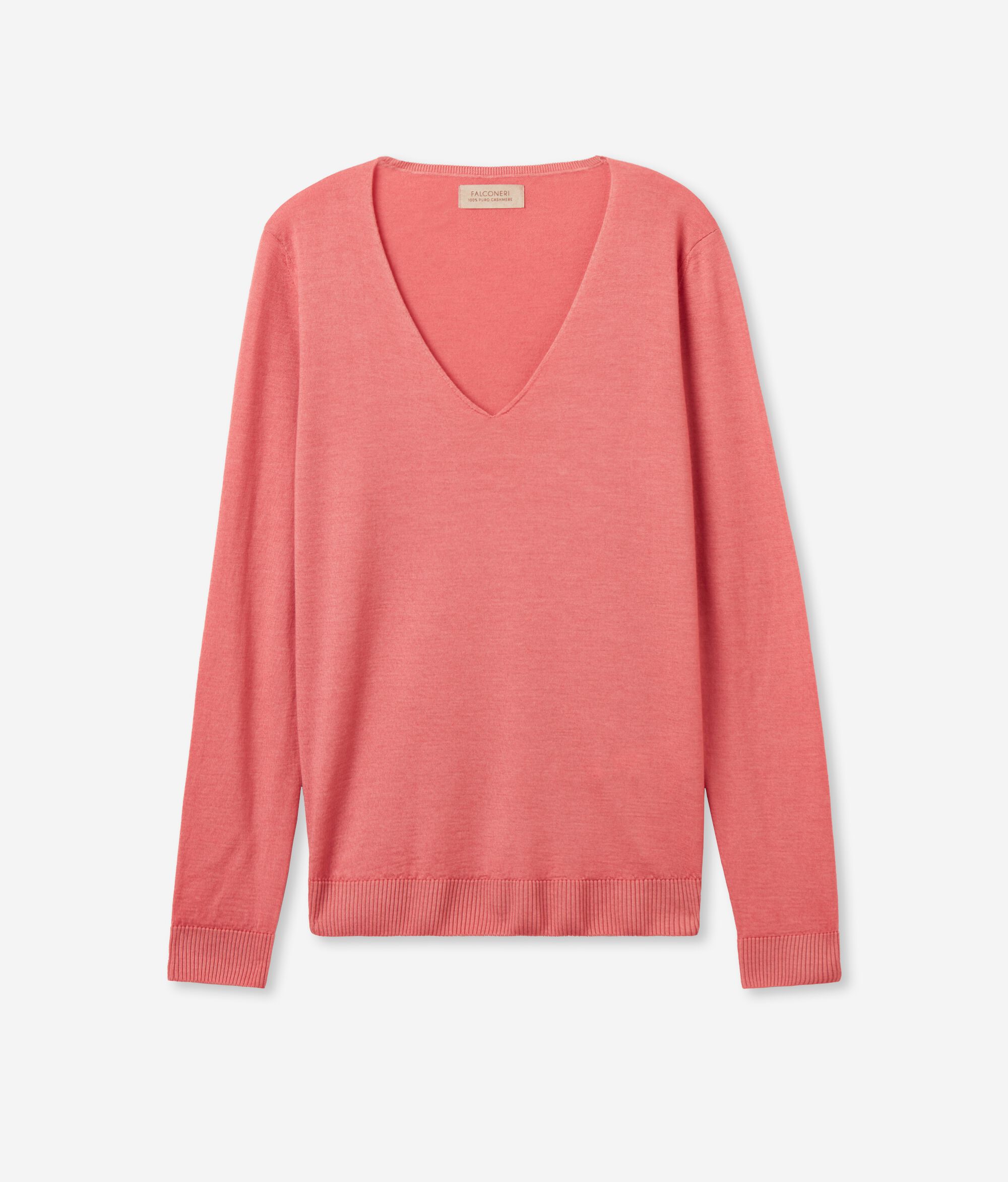 Pullover mit V-Ausschnitt aus Kaschmir Ultrafine
