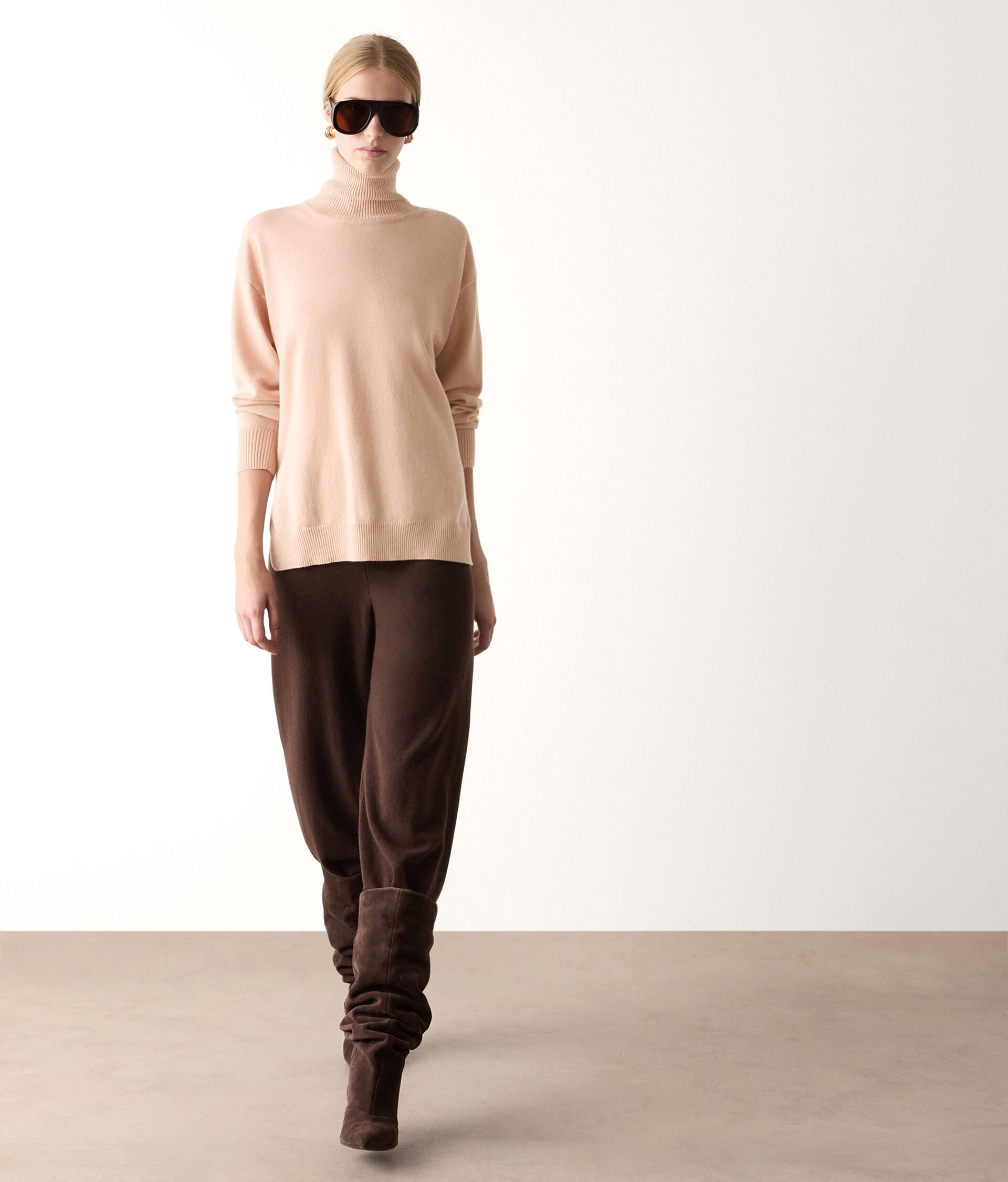 Ultrasoft Cashmere Turtleneck with Slits