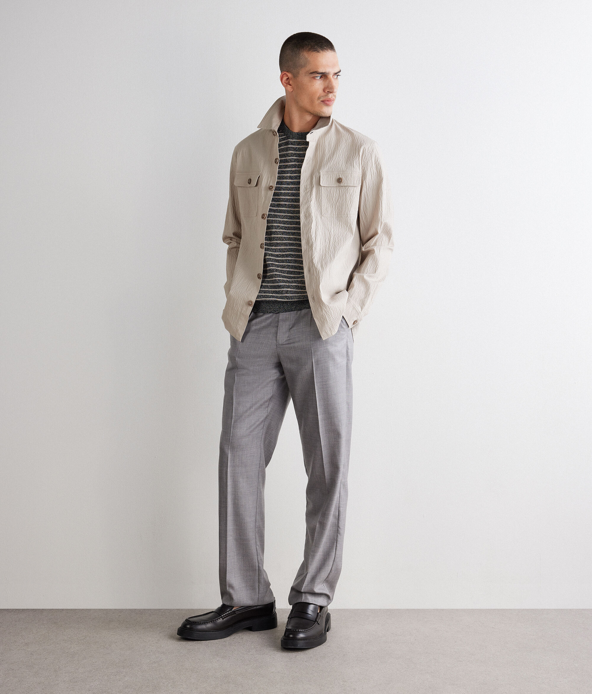 Giacca camicia in cotone