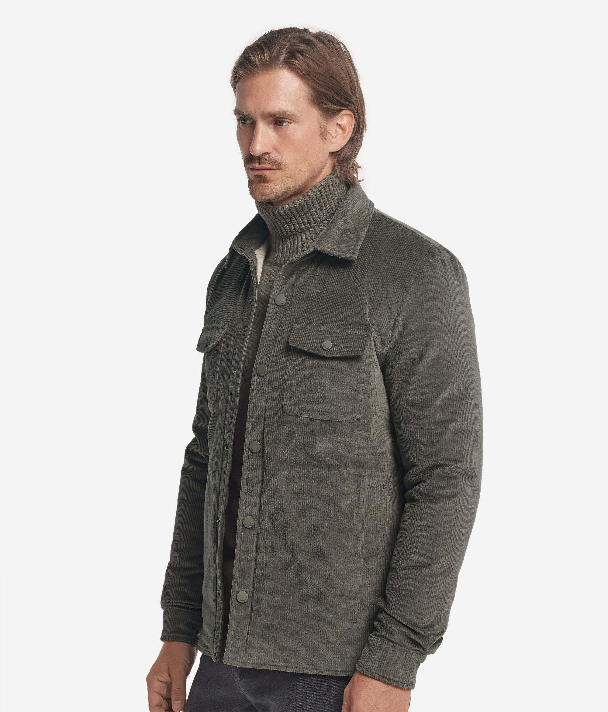 Куртка-рубашка из вельвета