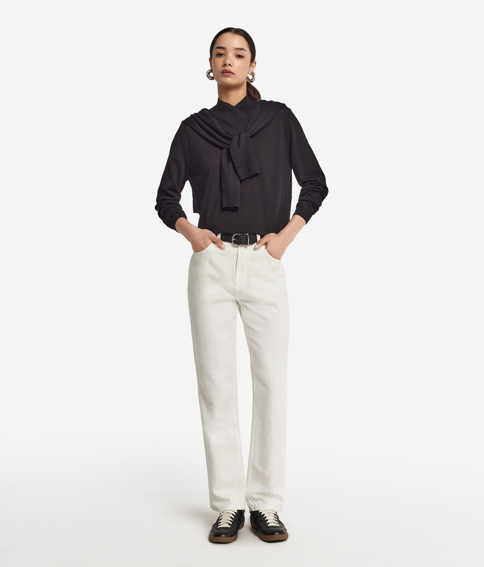Jersei Coll Perkins Superposat de Cashmere