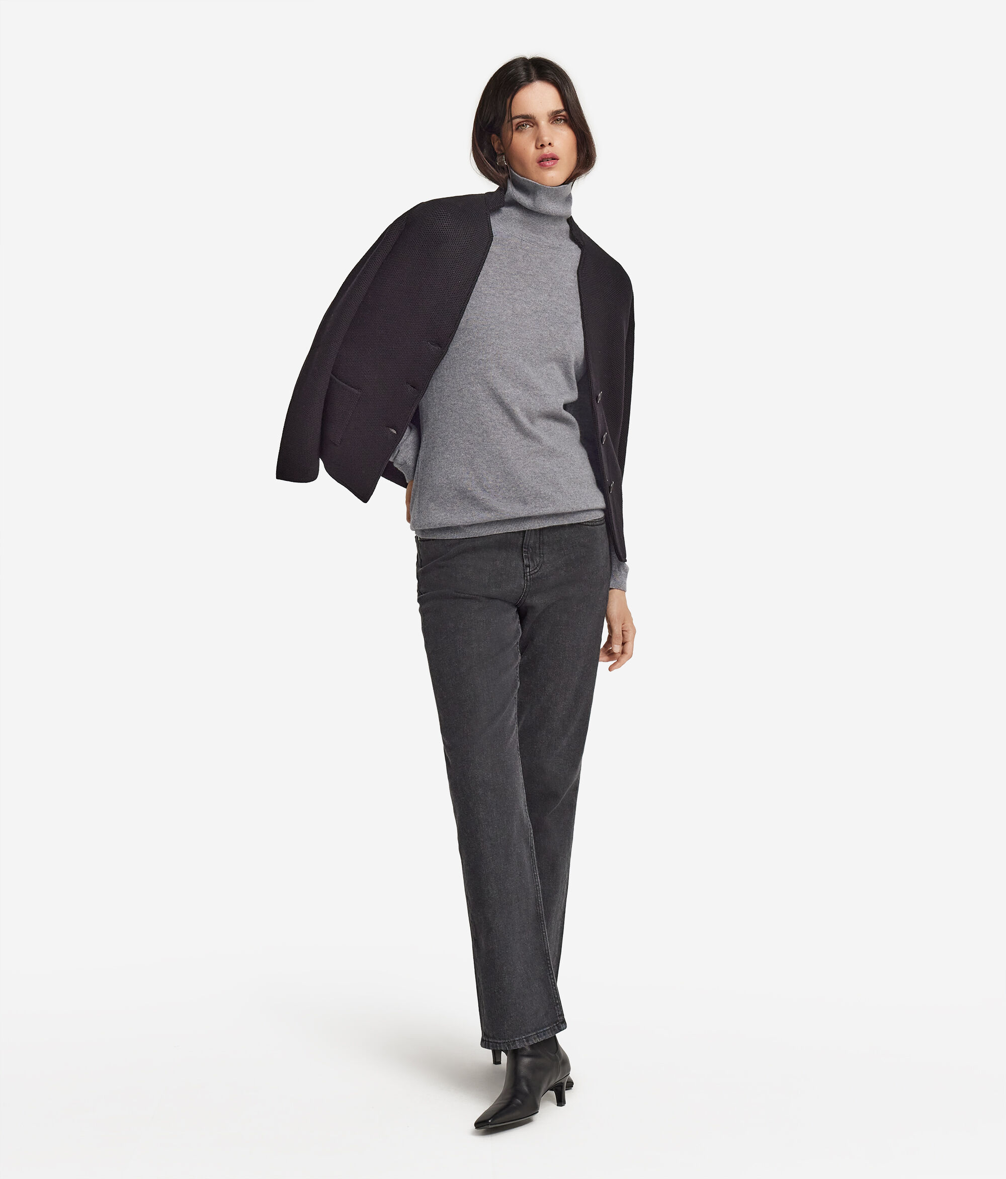 Col roulé femme en cachemire ultra-doux