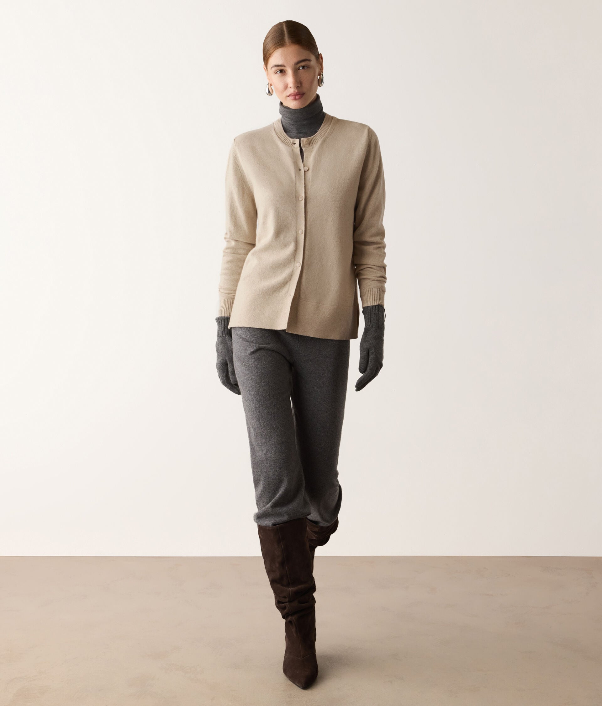 Golfino con spacchi in Cashmere Ultrasoft