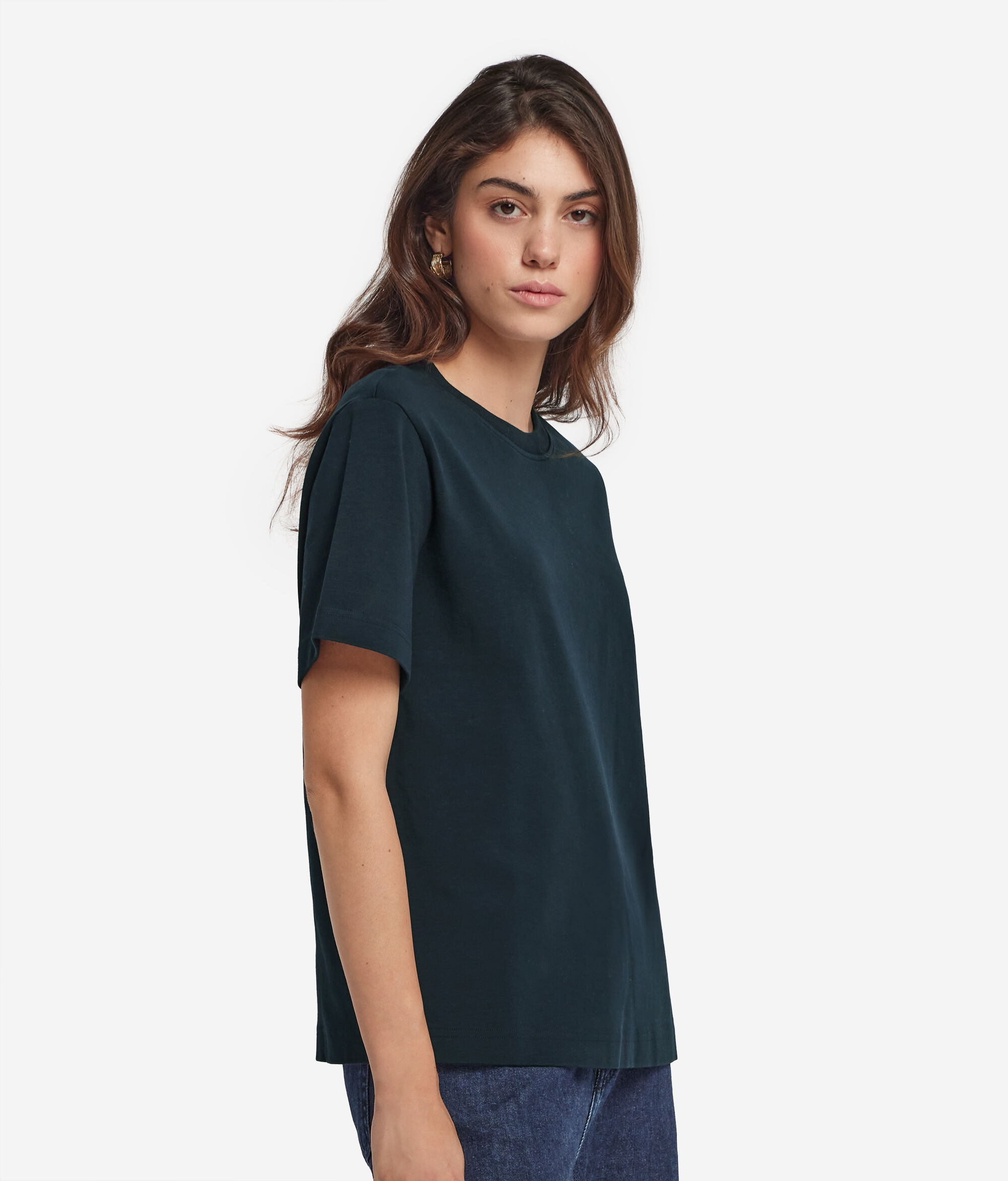 Cotton Crewneck T-shirt.