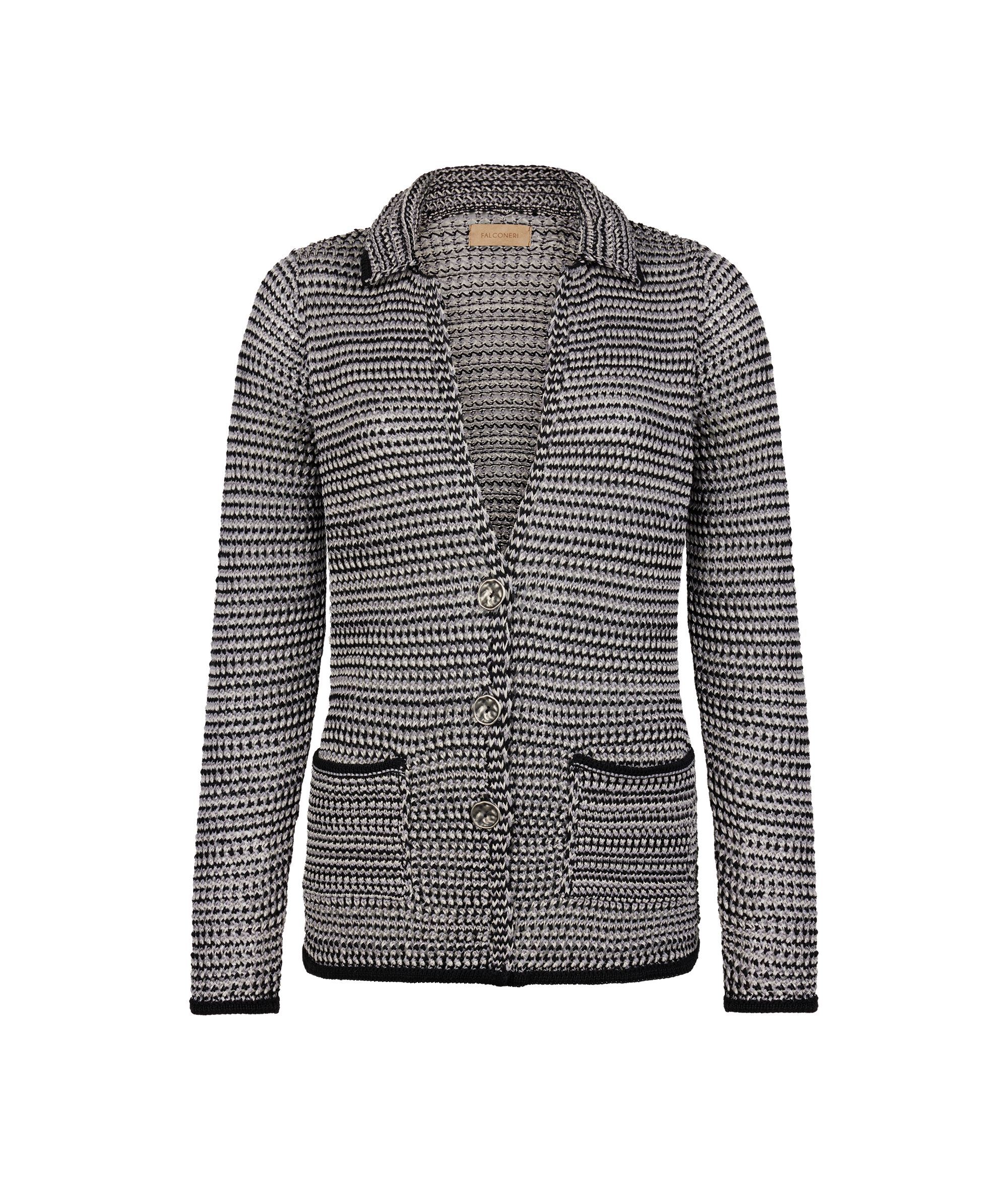 Gilet effet cordon Colore Noir lamé