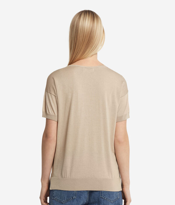 Джемпер из шелка и хлопка