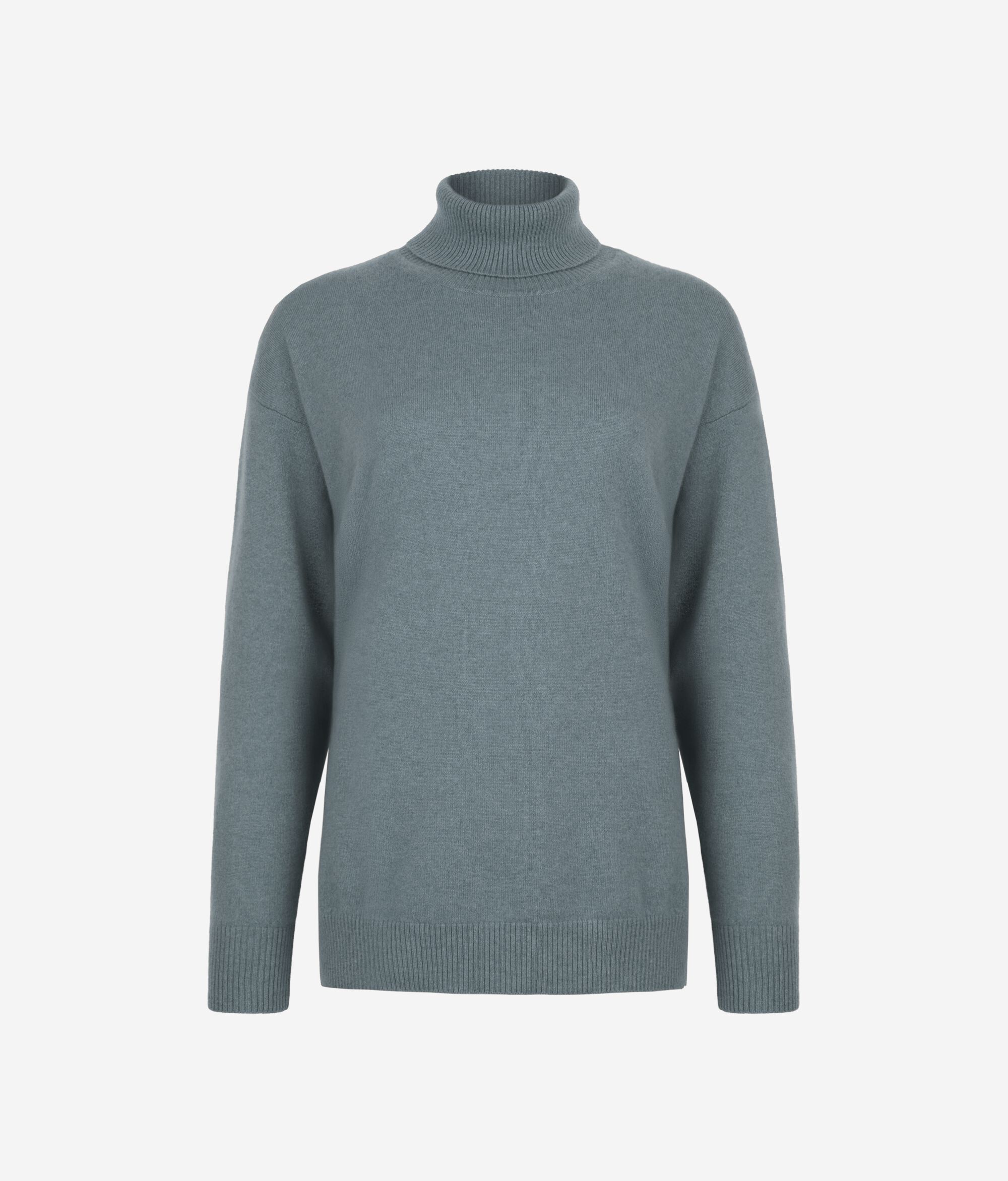 Rollkragenpullover aus Kaschmir Ultrasoft mit Schlitzen
