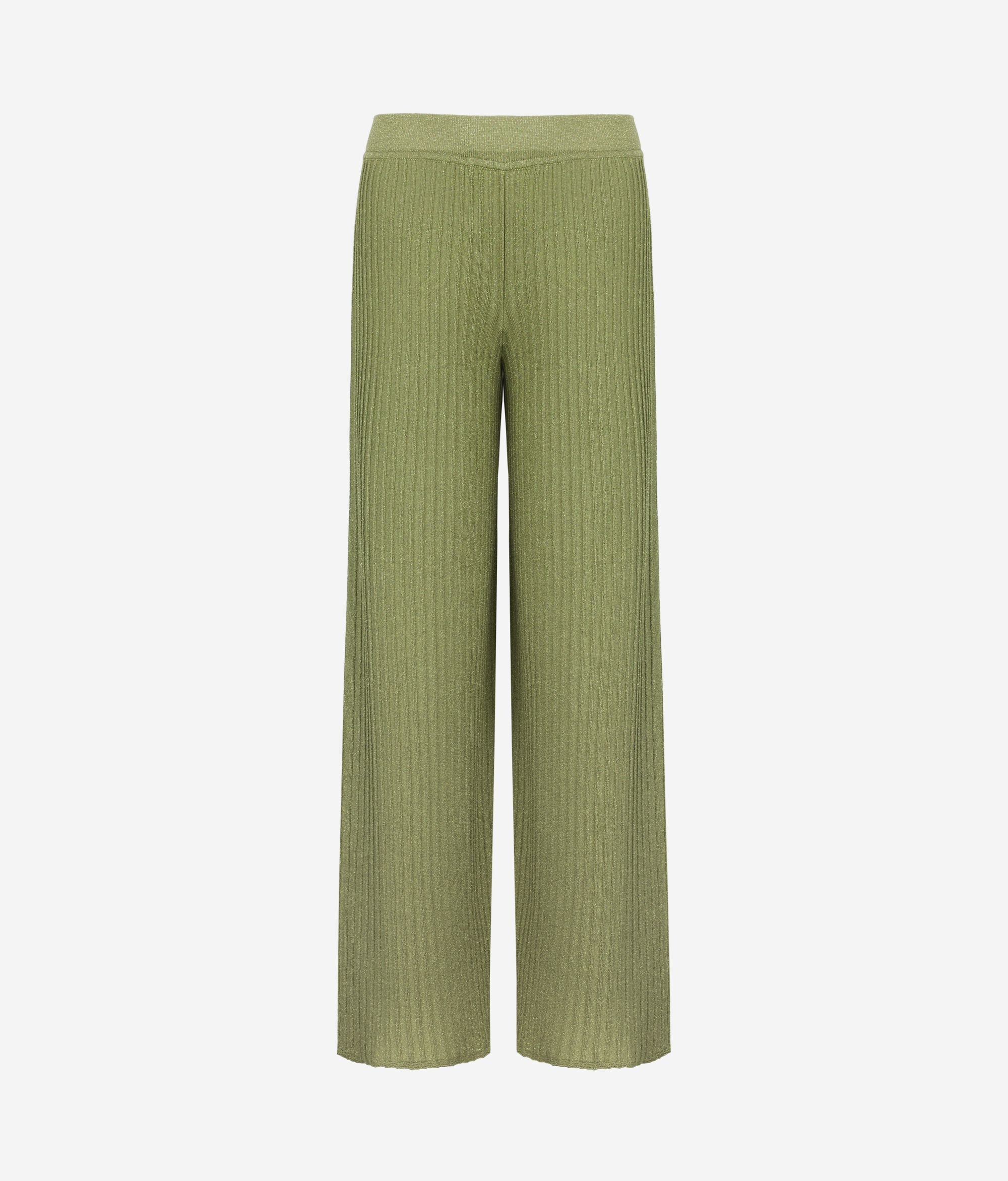 Pantalone a coste lamè