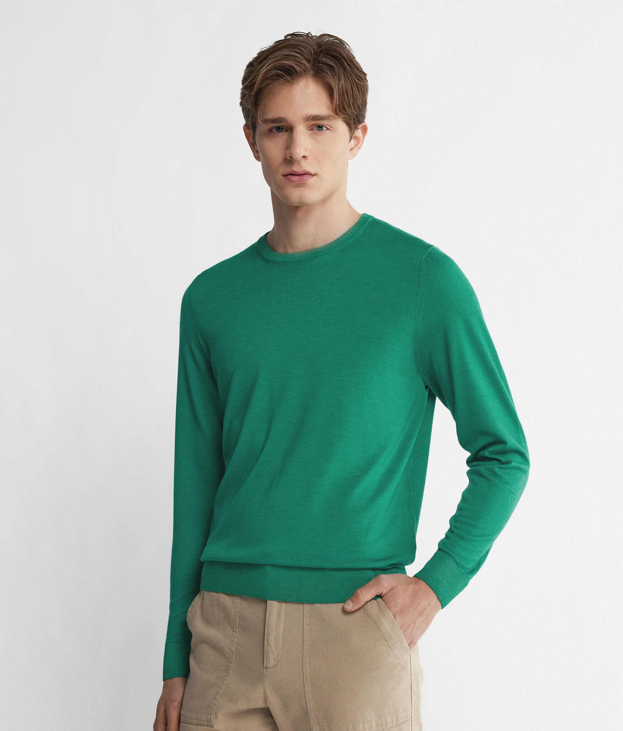 Round-Neck Ultrafine Cashmere Jumper
