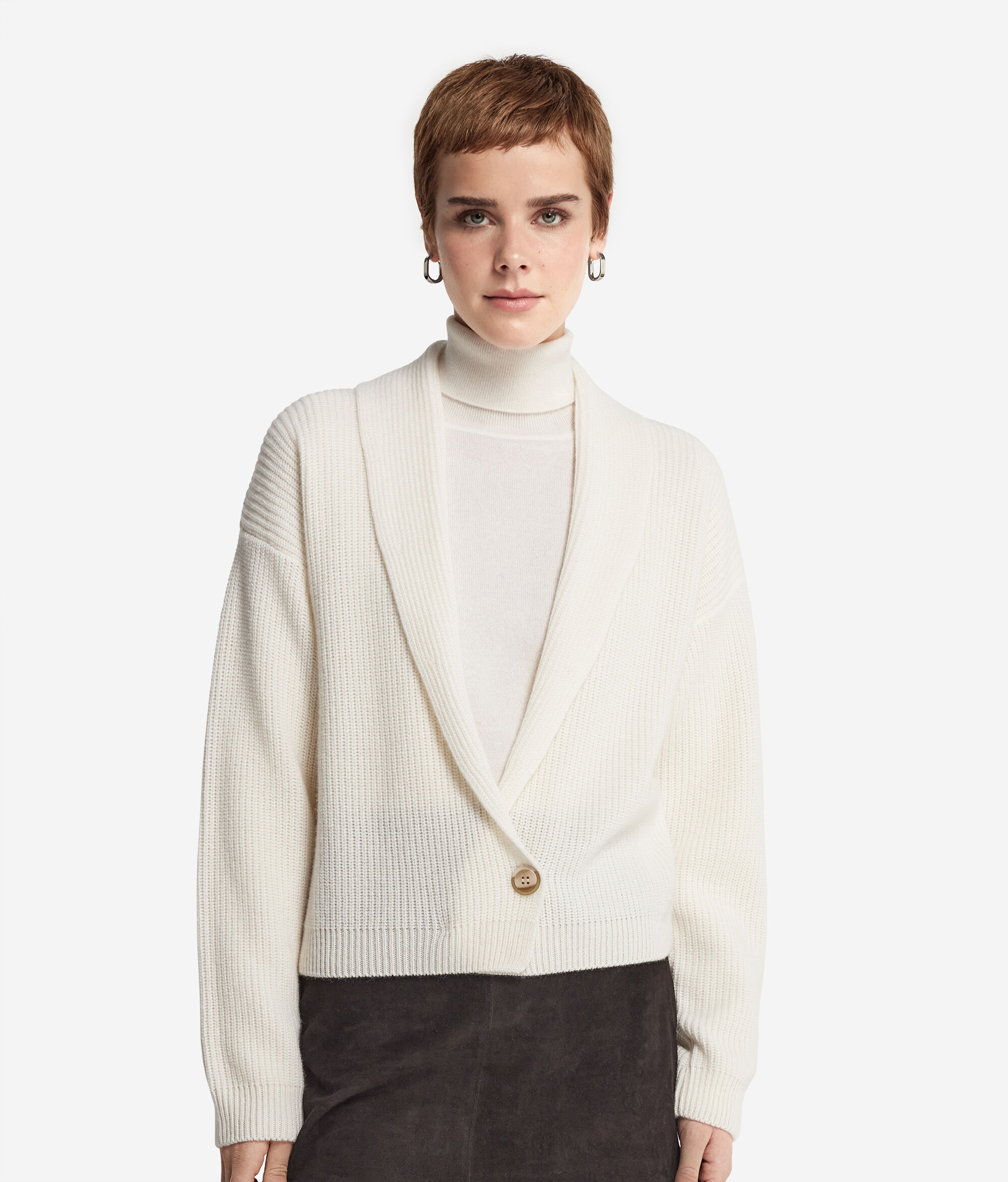Gilet châle en cachemire ultra-doux