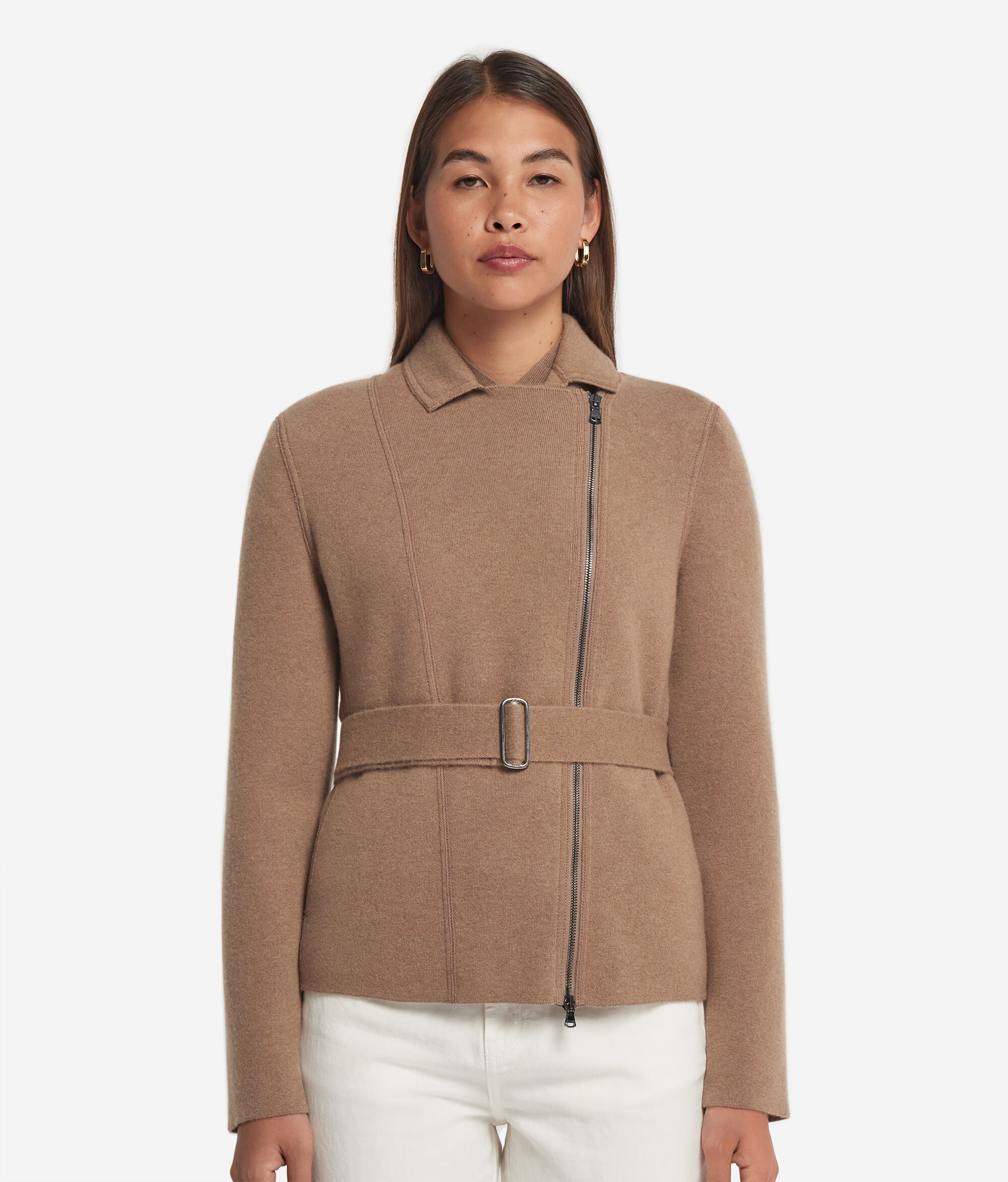 Короткое пальто из ультрамягкого кашемира