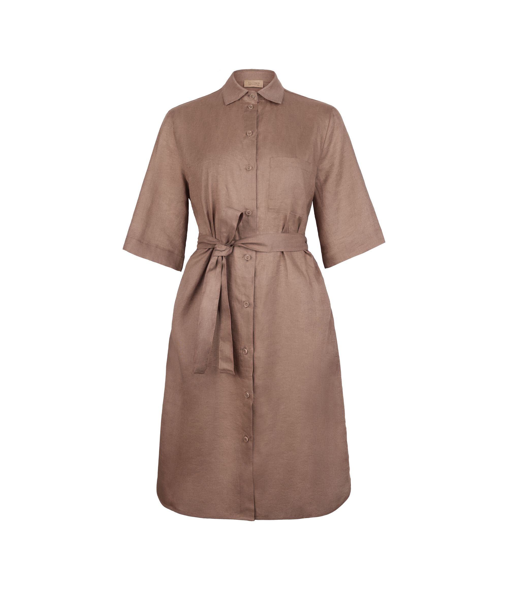 Linen shirtdress
