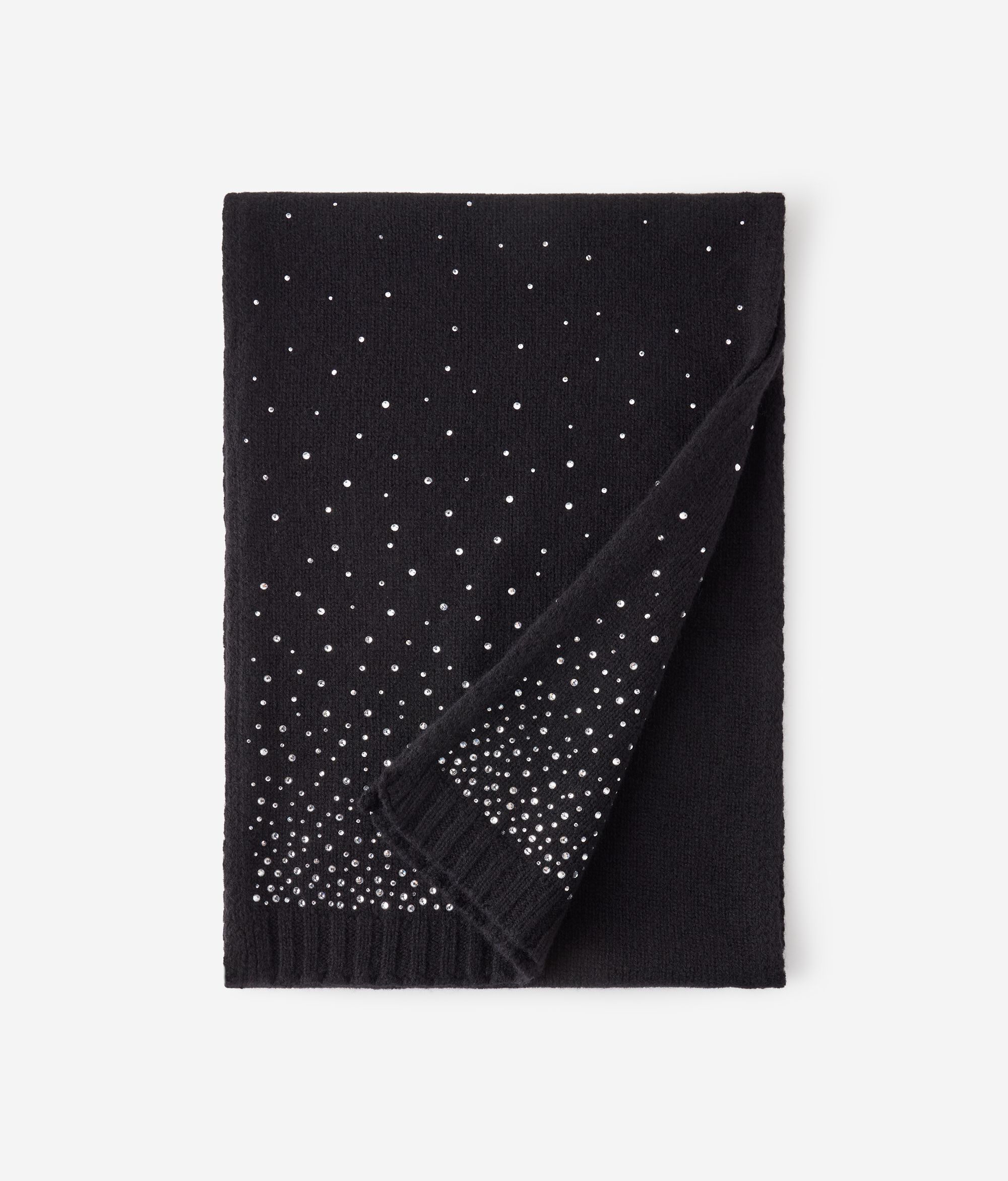 Шарф из кашемира со стразами