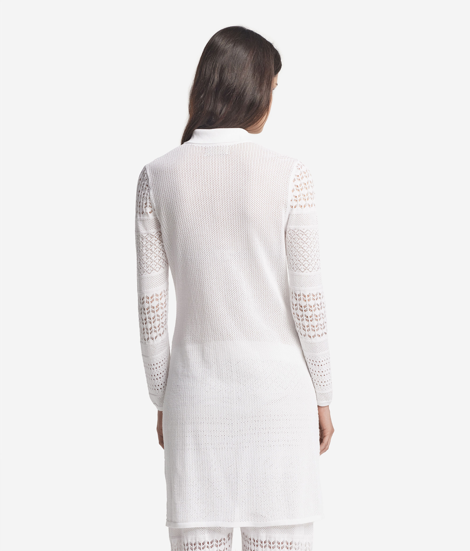 Crochet Cotton Shirt Dress