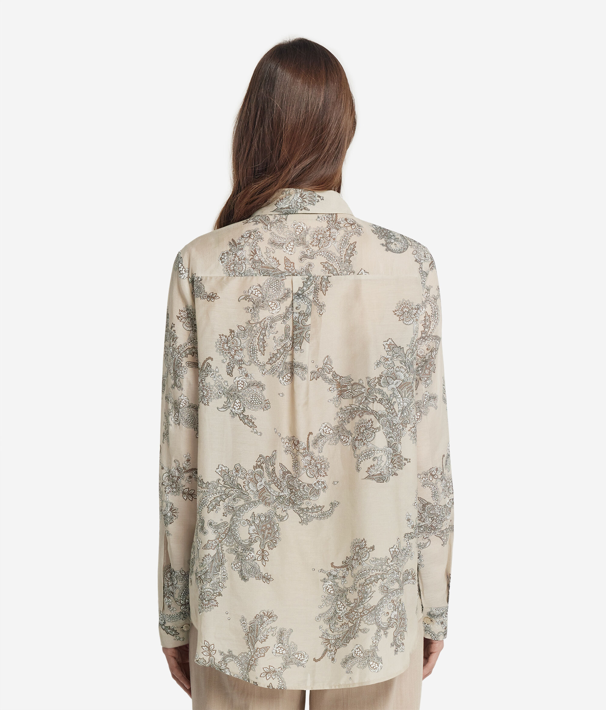 Chemise en mousseline imprimée