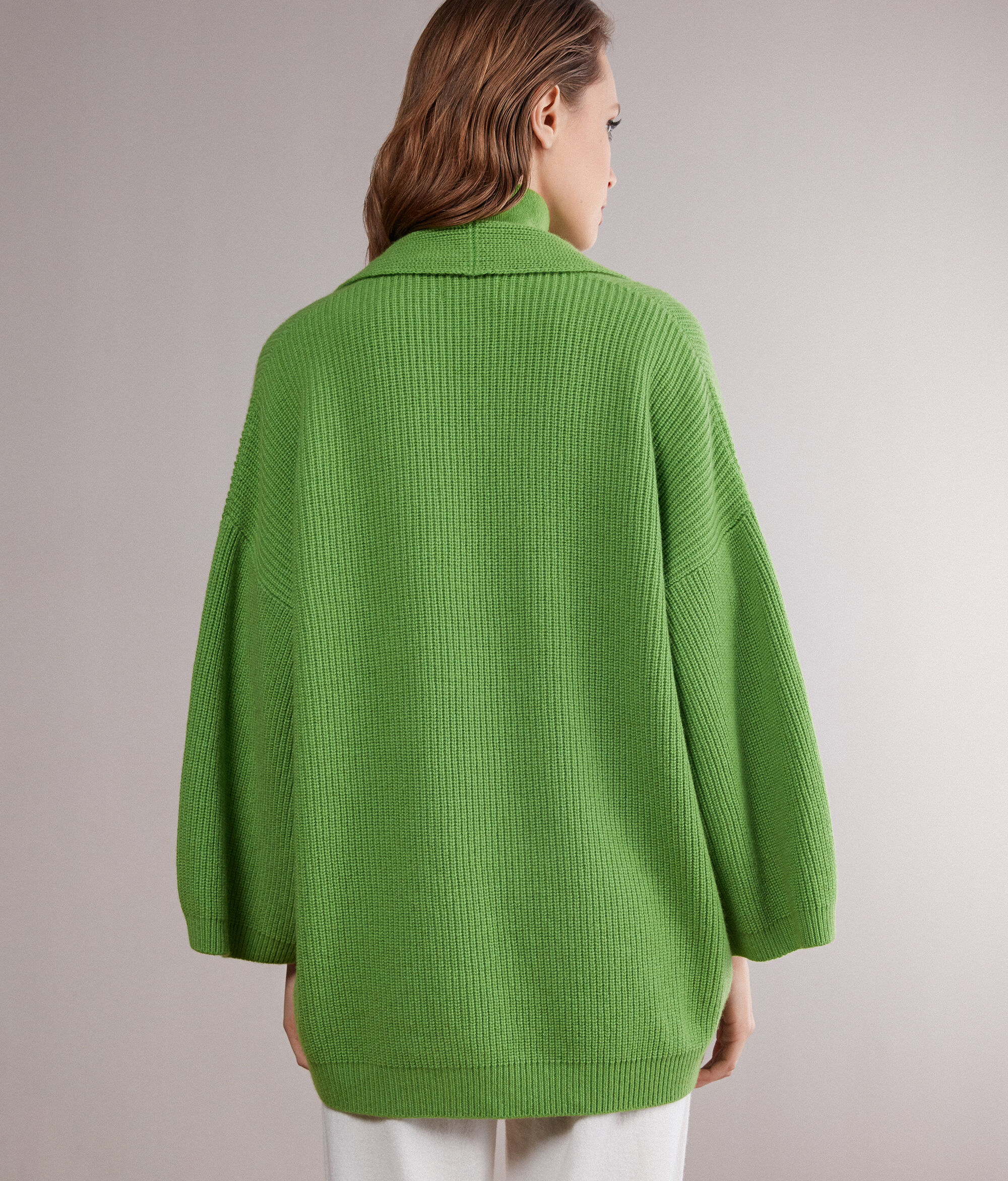 Rib-Knit Ultrasoft Cashmere Cape
