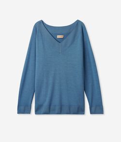 Μπλούζα με Λαιμόκοψη V από Ultrafine Cashmere