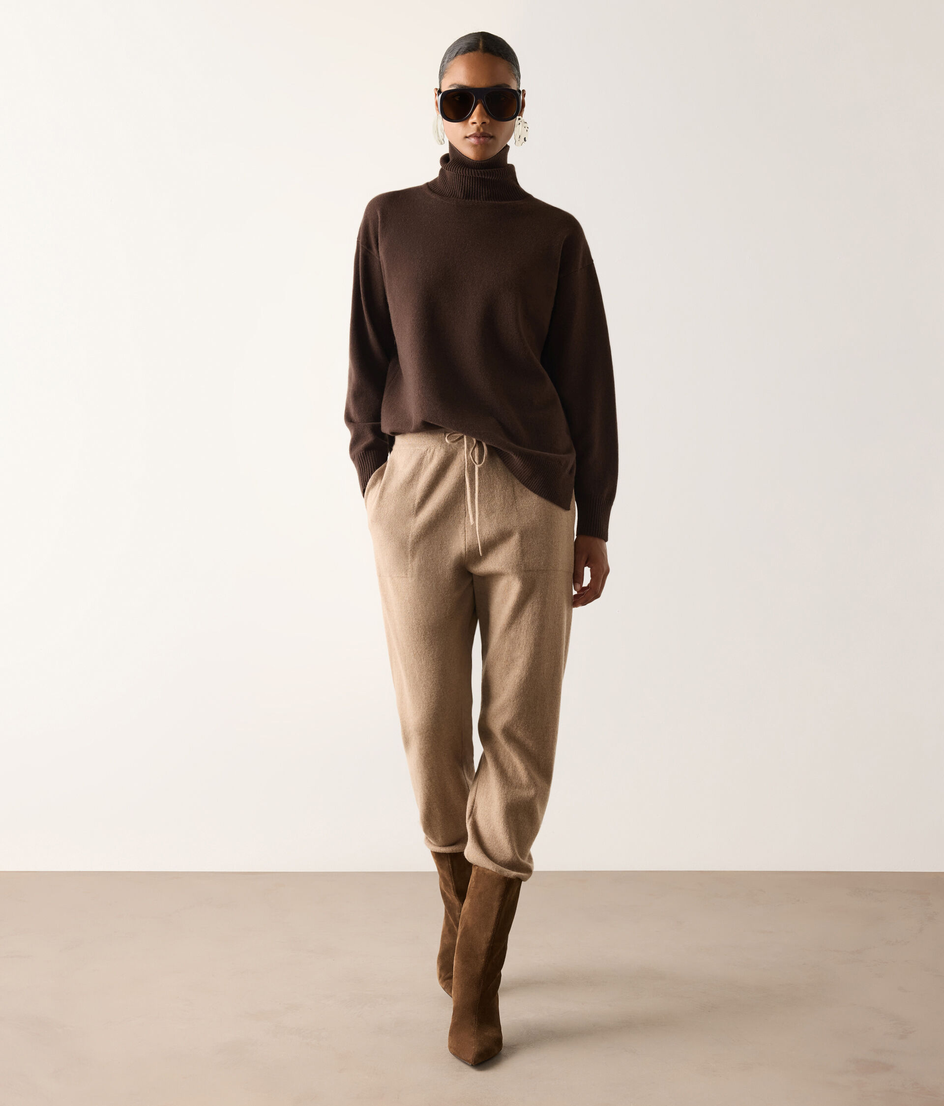 Dolcevita con spacchi in Cashmere Ultrasoft