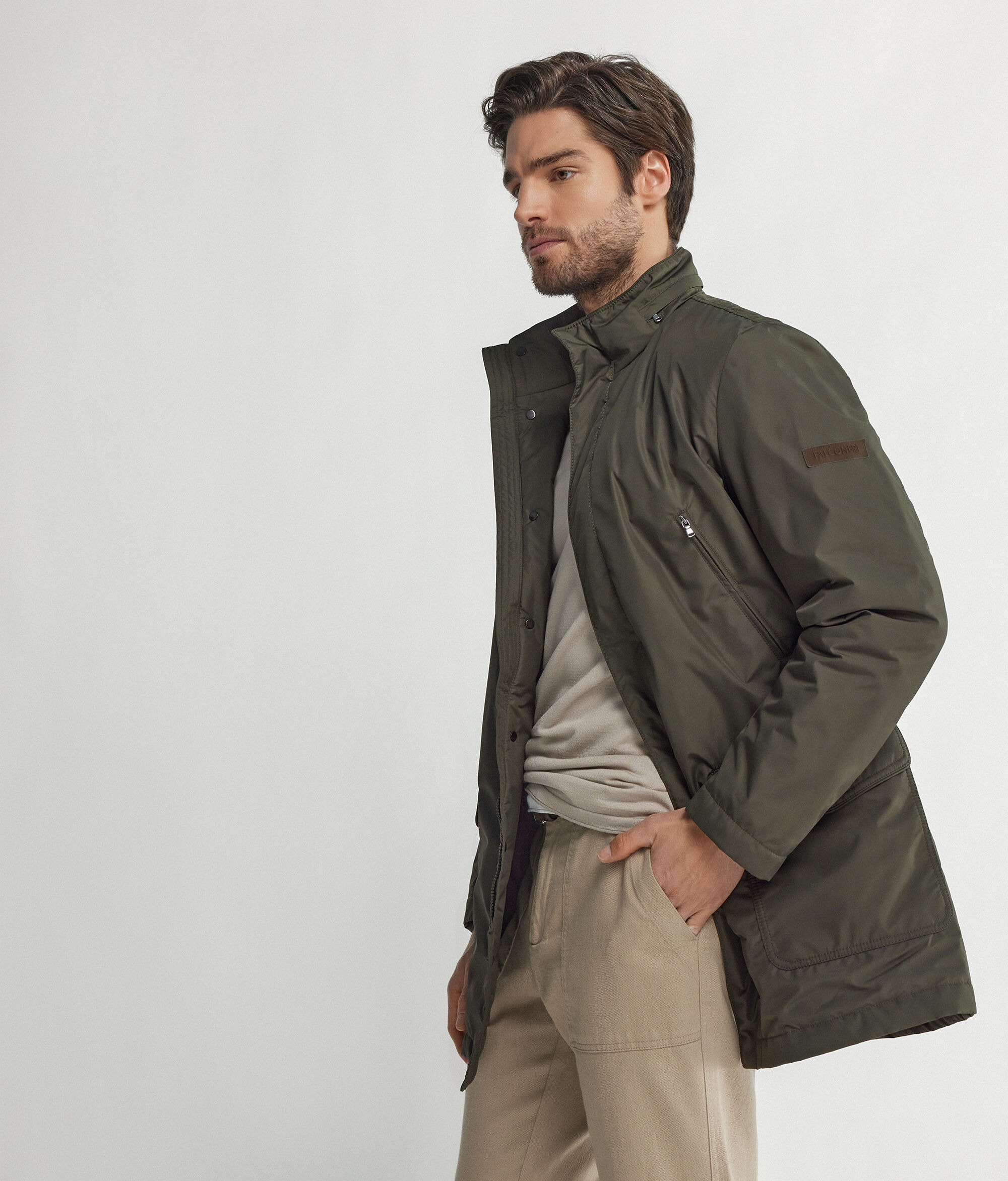 Parka technique en cachemire