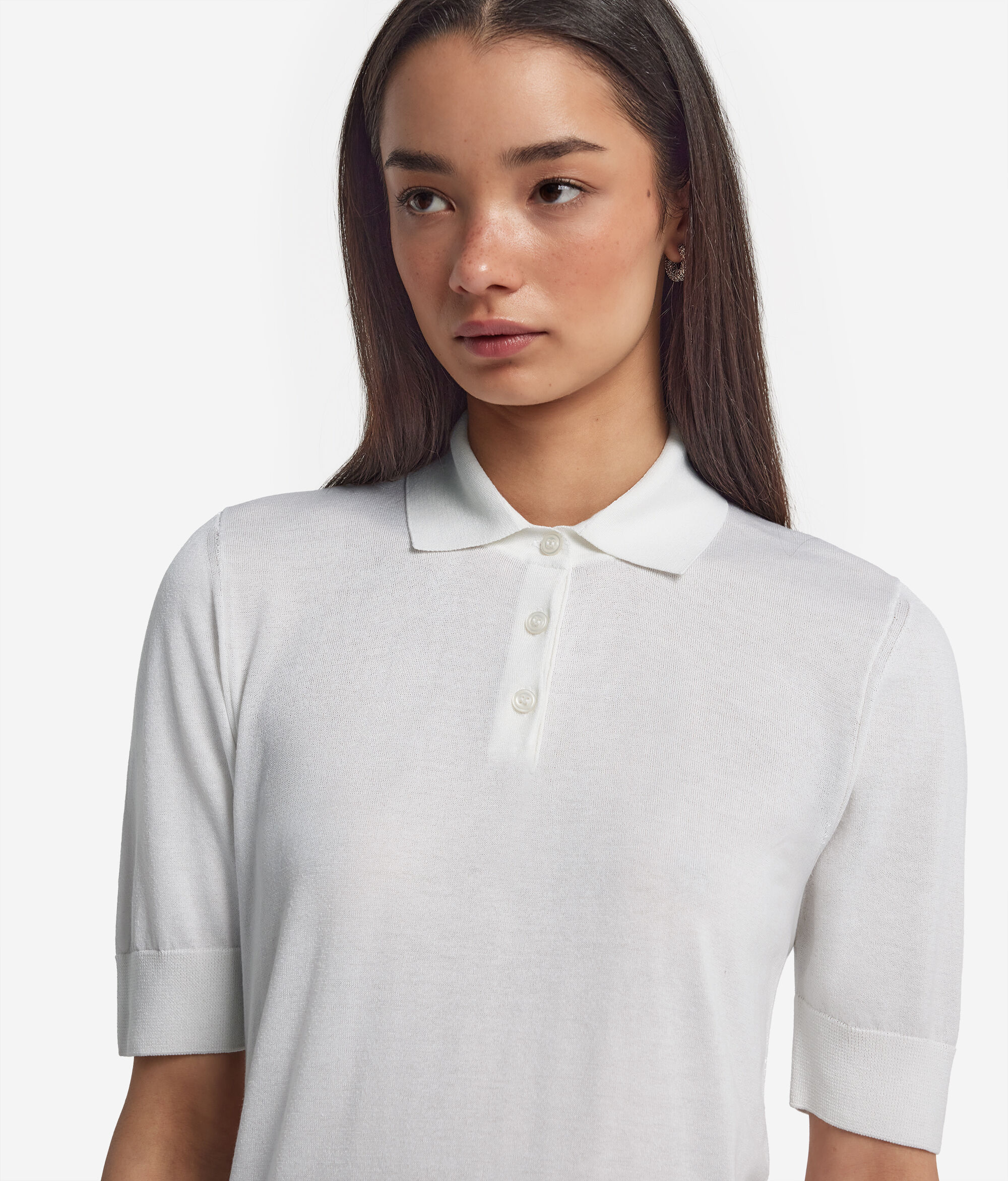 Silk and Cotton Polo Shirt