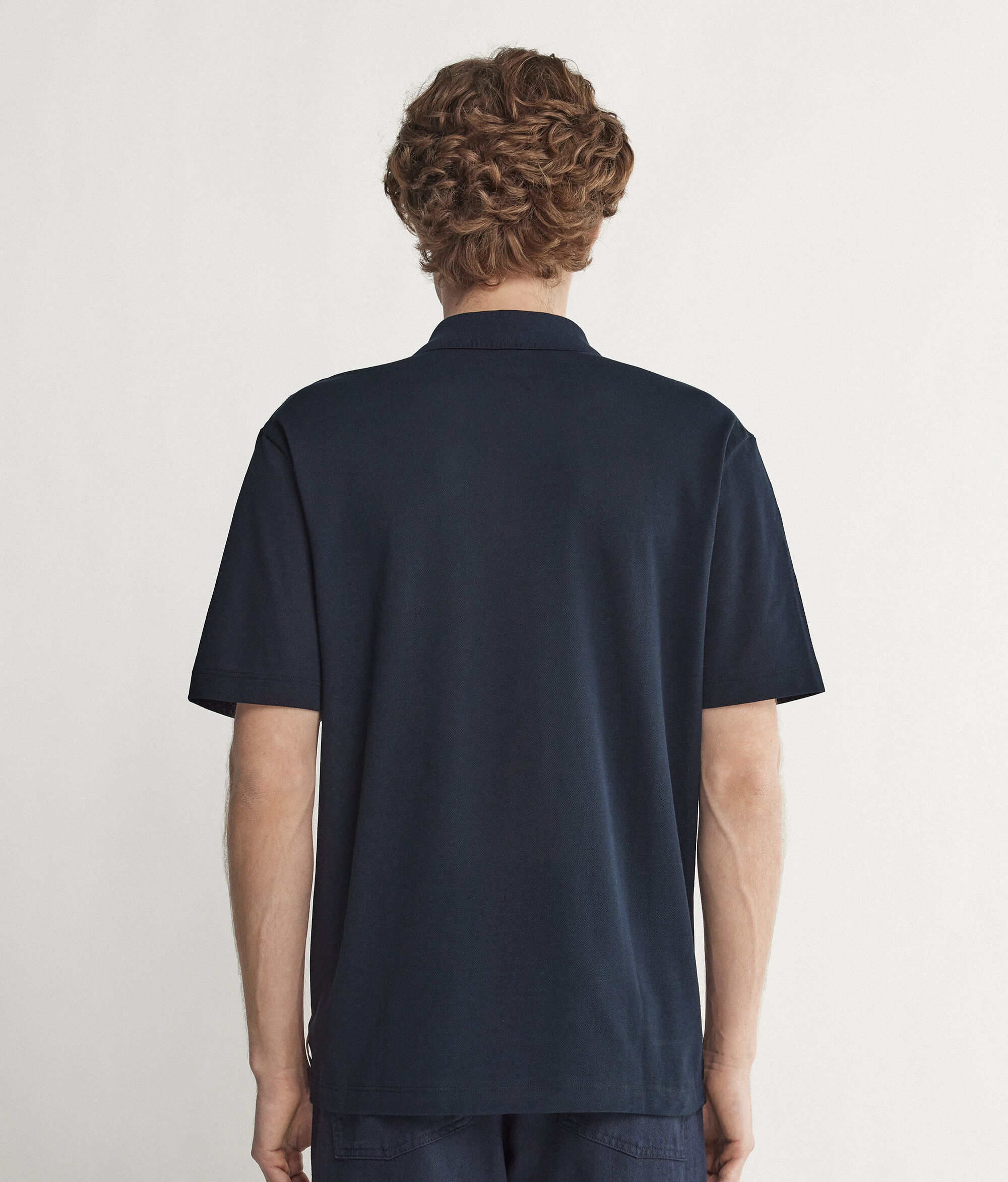 コットン＆シルクピケ ショートスリーブ ポロシャツ | Falconeri 