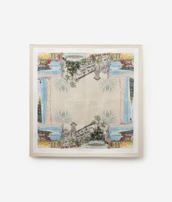 Платок «Города» из шелка