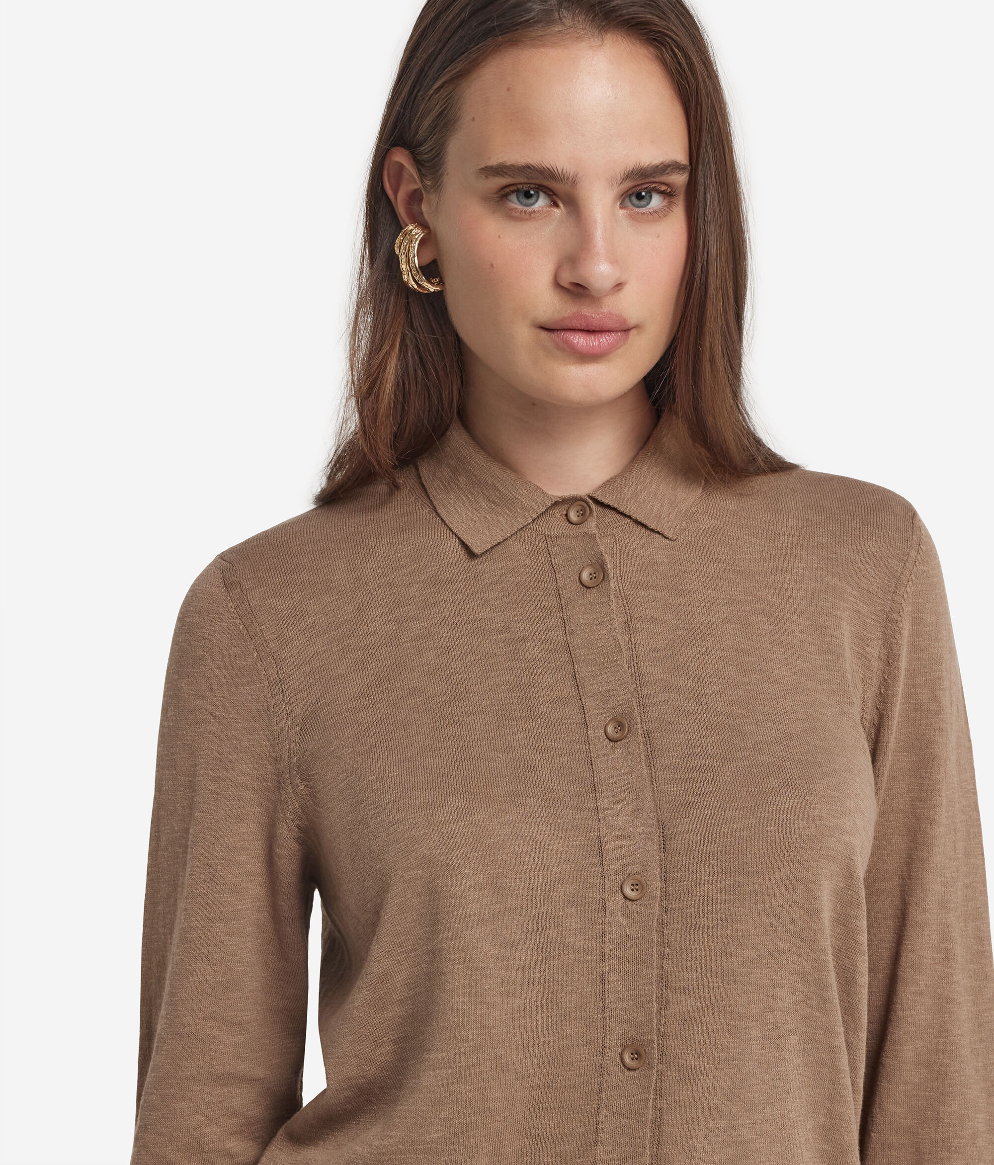 Chemise à manches longues en coton
