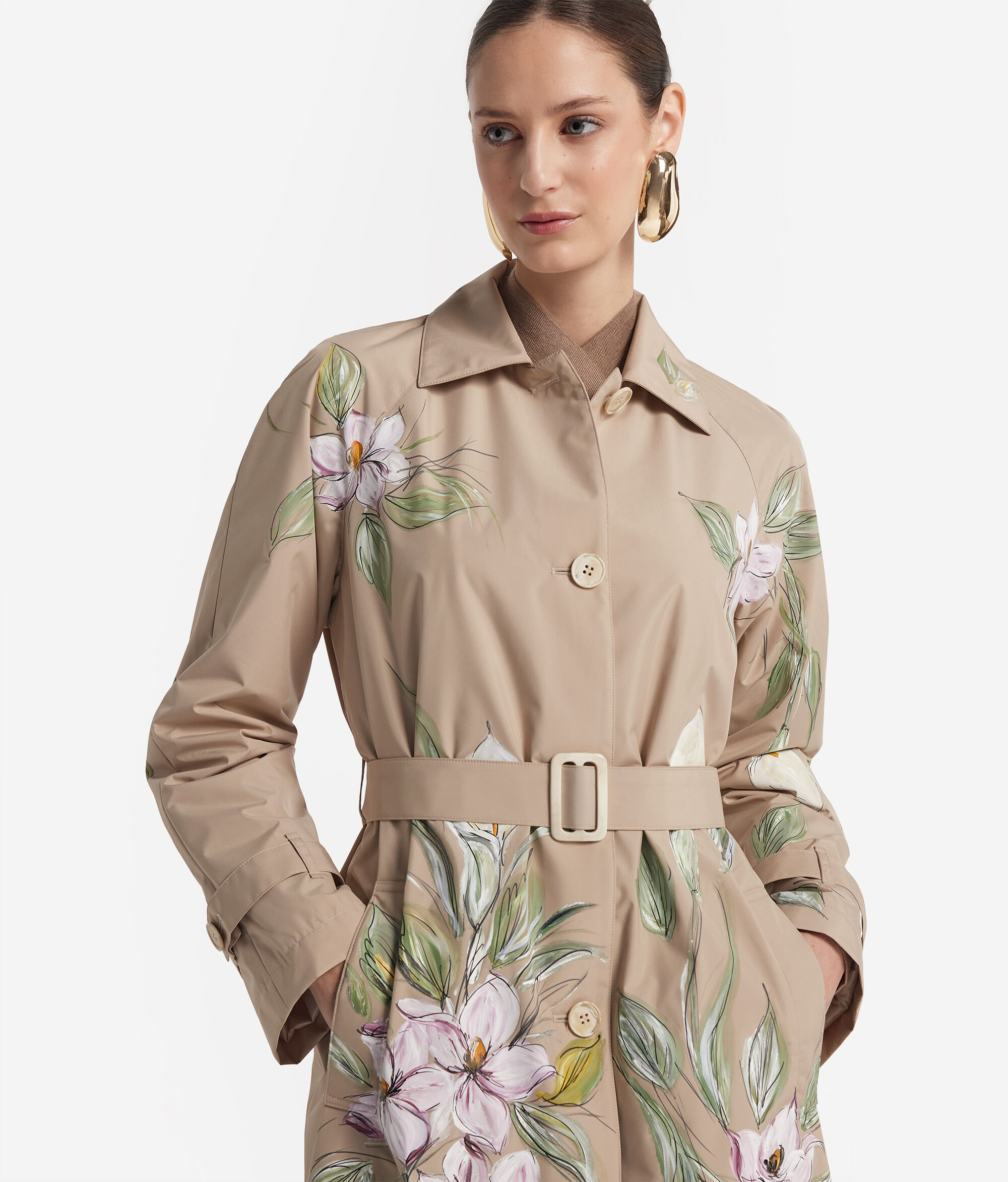 Long Technical Trench Coat