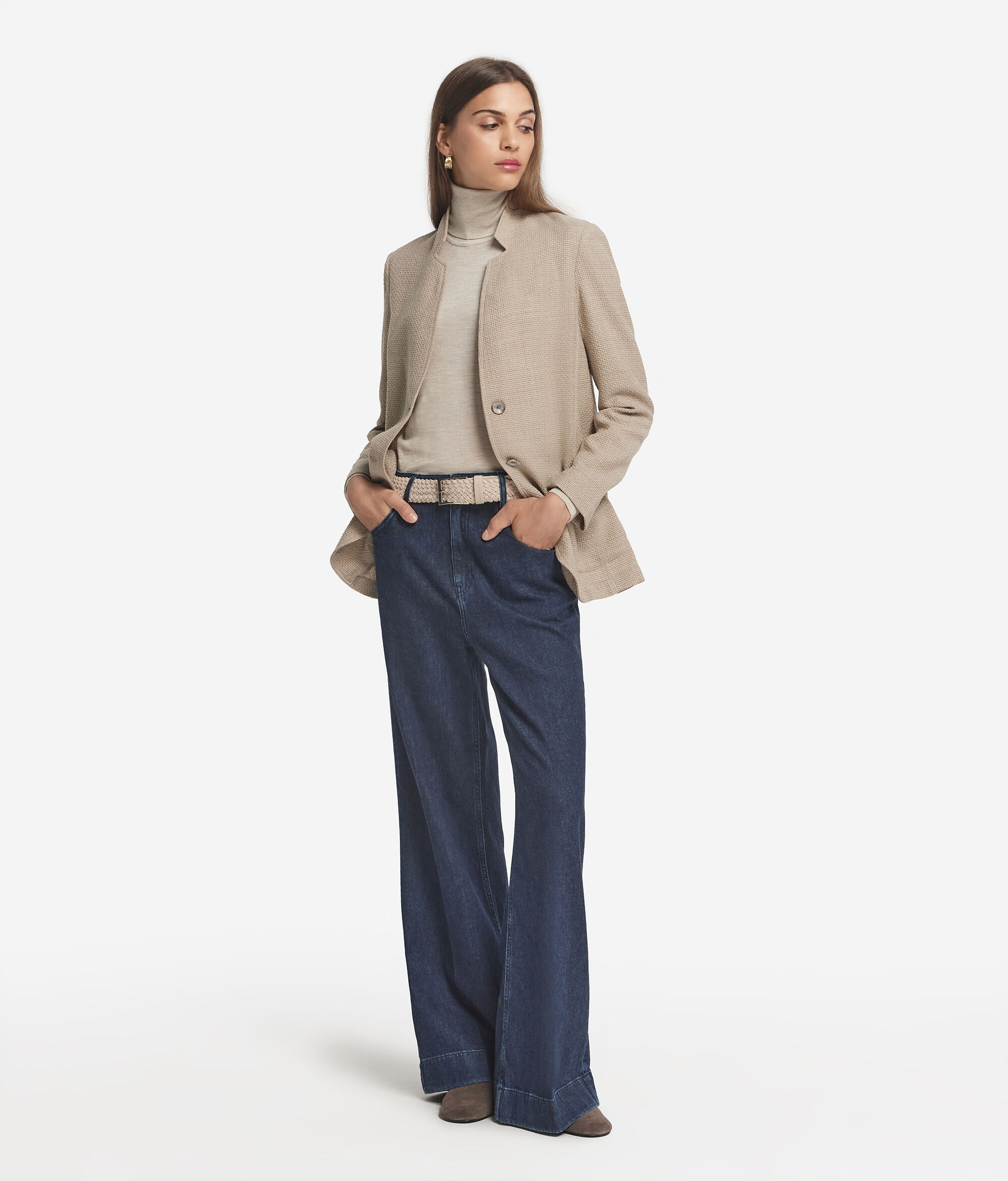 Jaqueta masculina mouliné