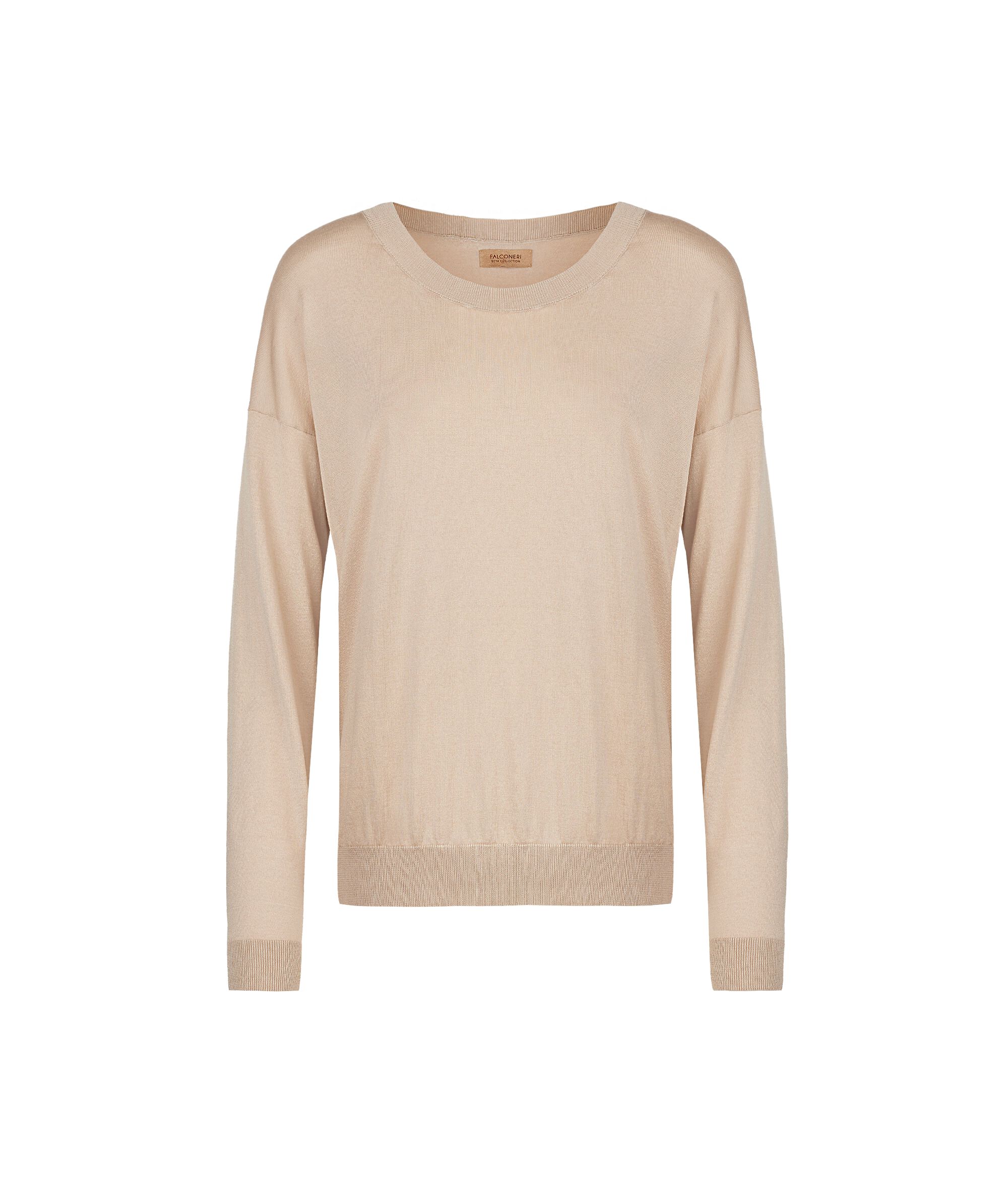 Silk and Cotton Crewneck Sweater