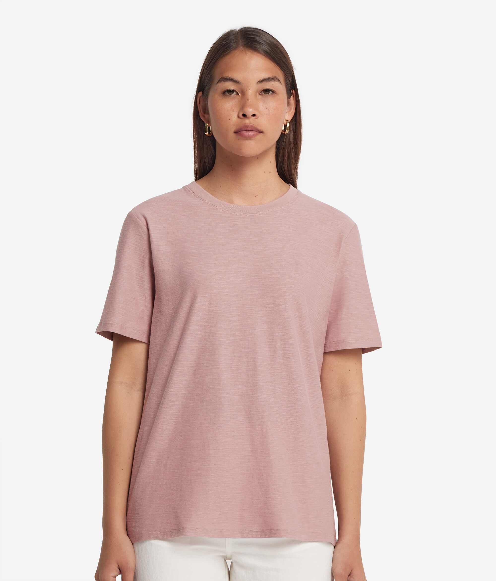 コットン ショートスリーブ クルーネックTシャツ