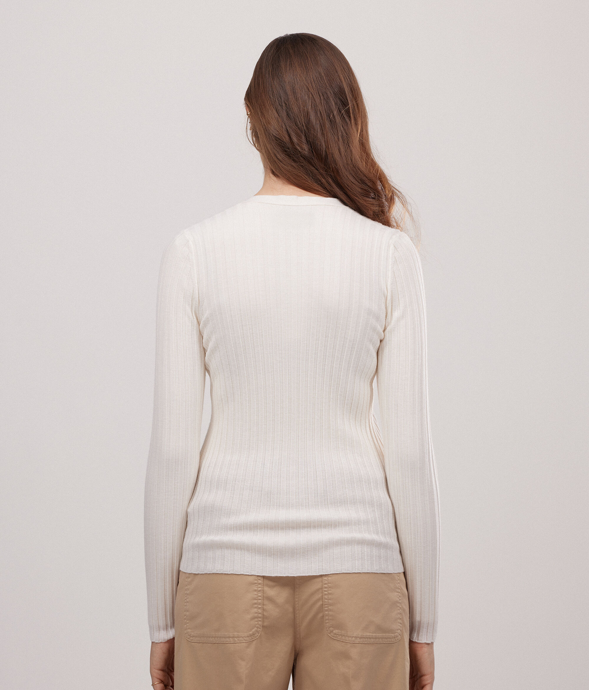 Golfino in Cashmere Ultrafine a costine