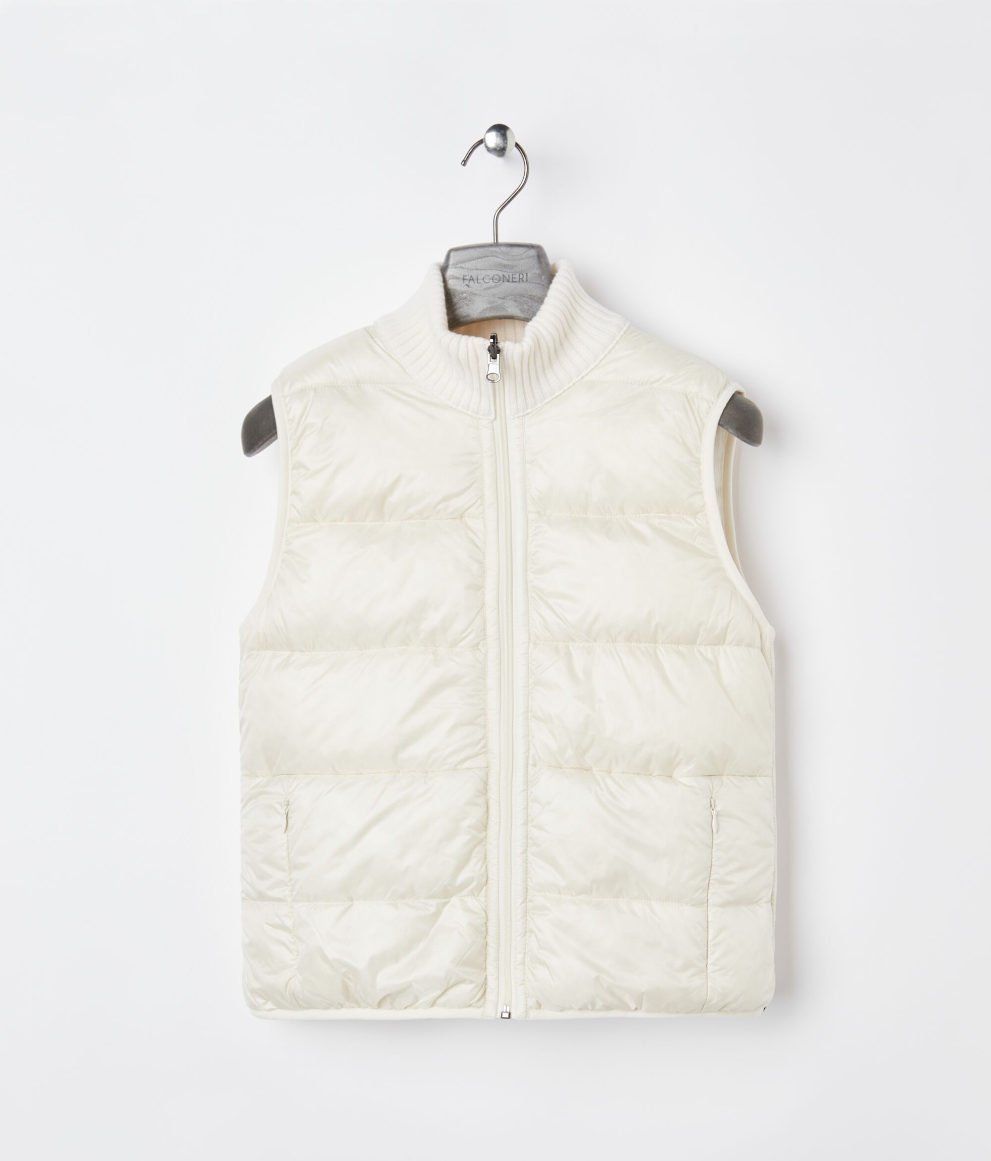 Reversible Cable-Knit Quilted Vest