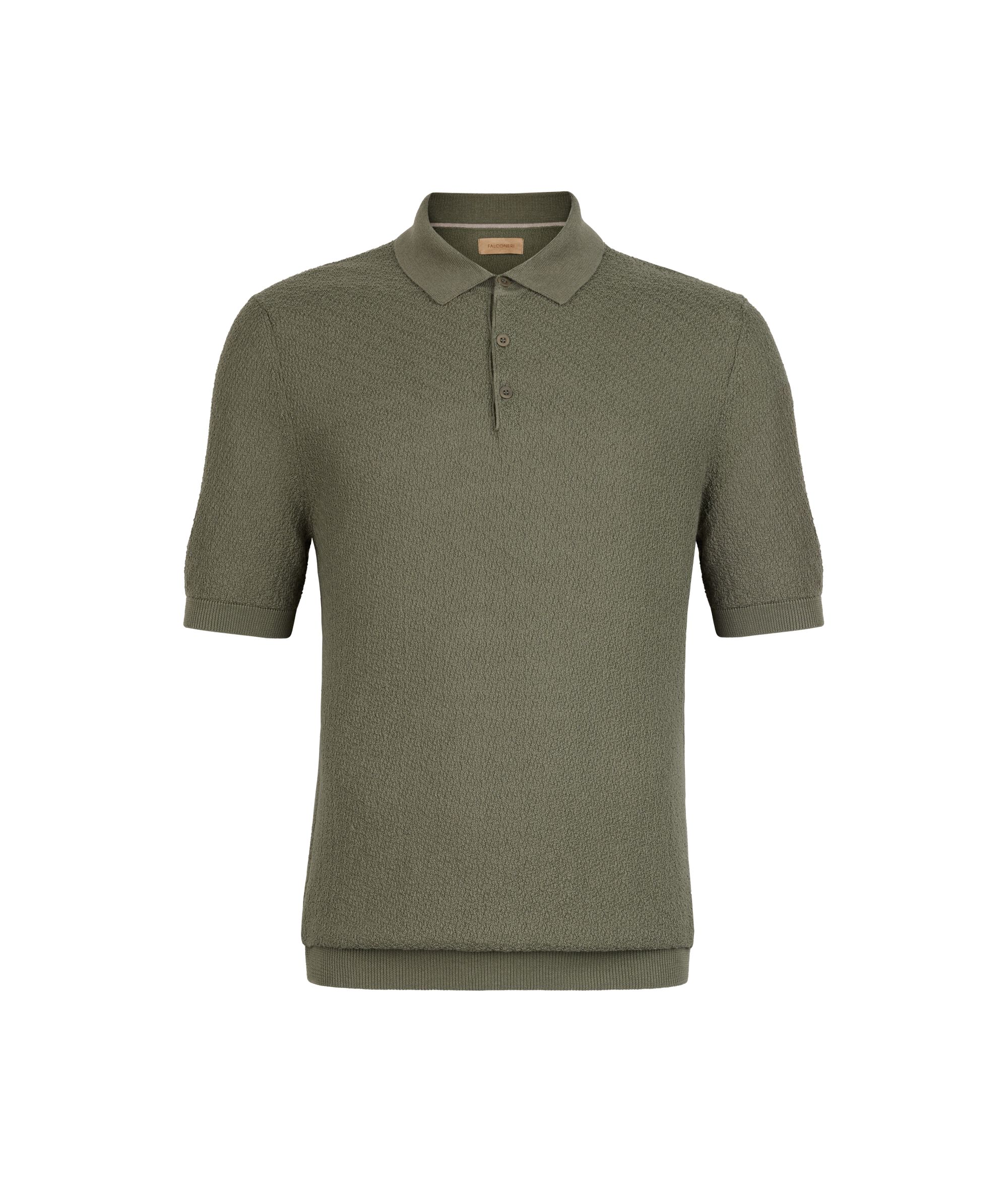 Poloshirt mit kurzen Ärmeln und Wellenmuster