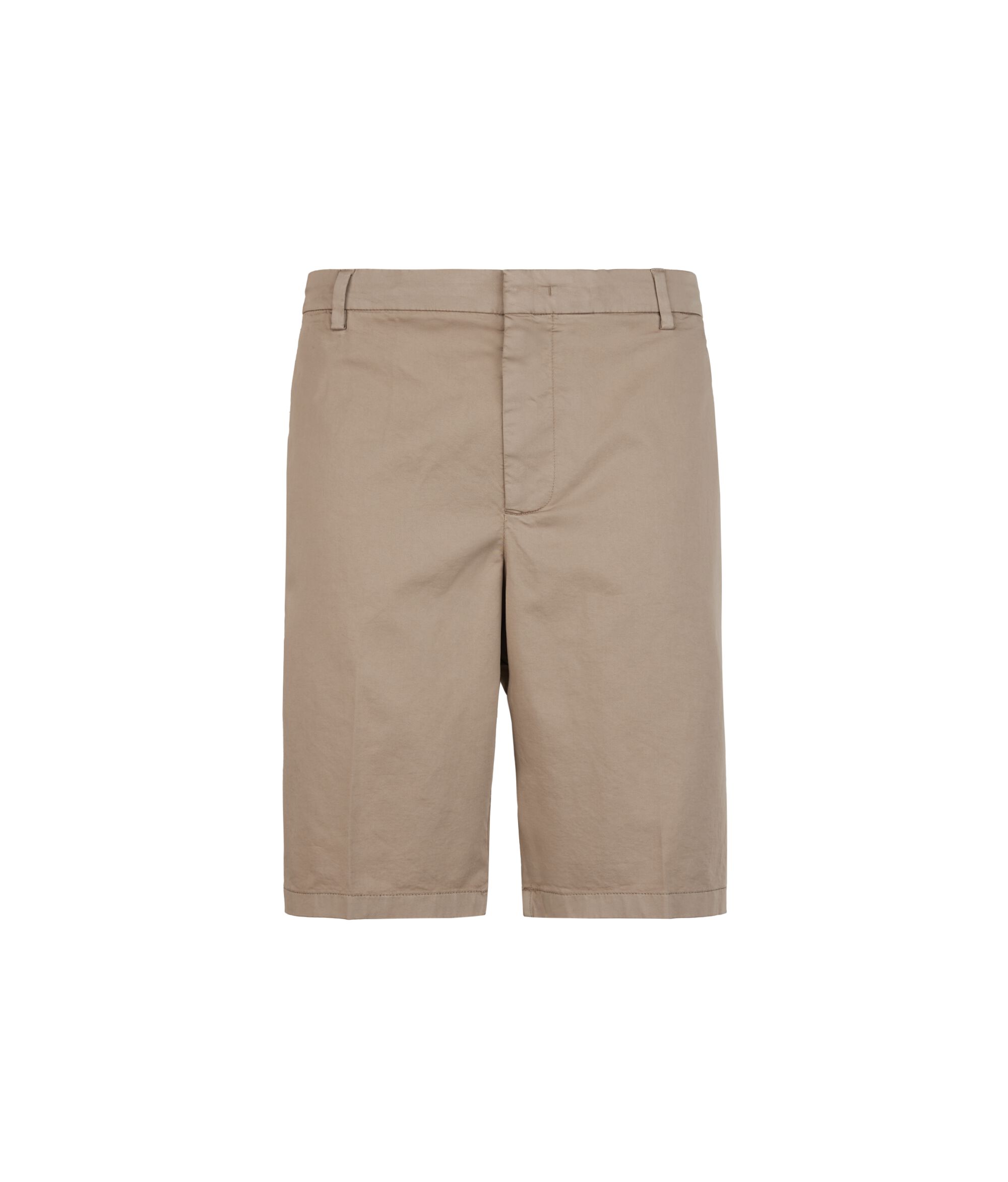 Pantalone Chino Corto in Cotone Colore Beige Corda