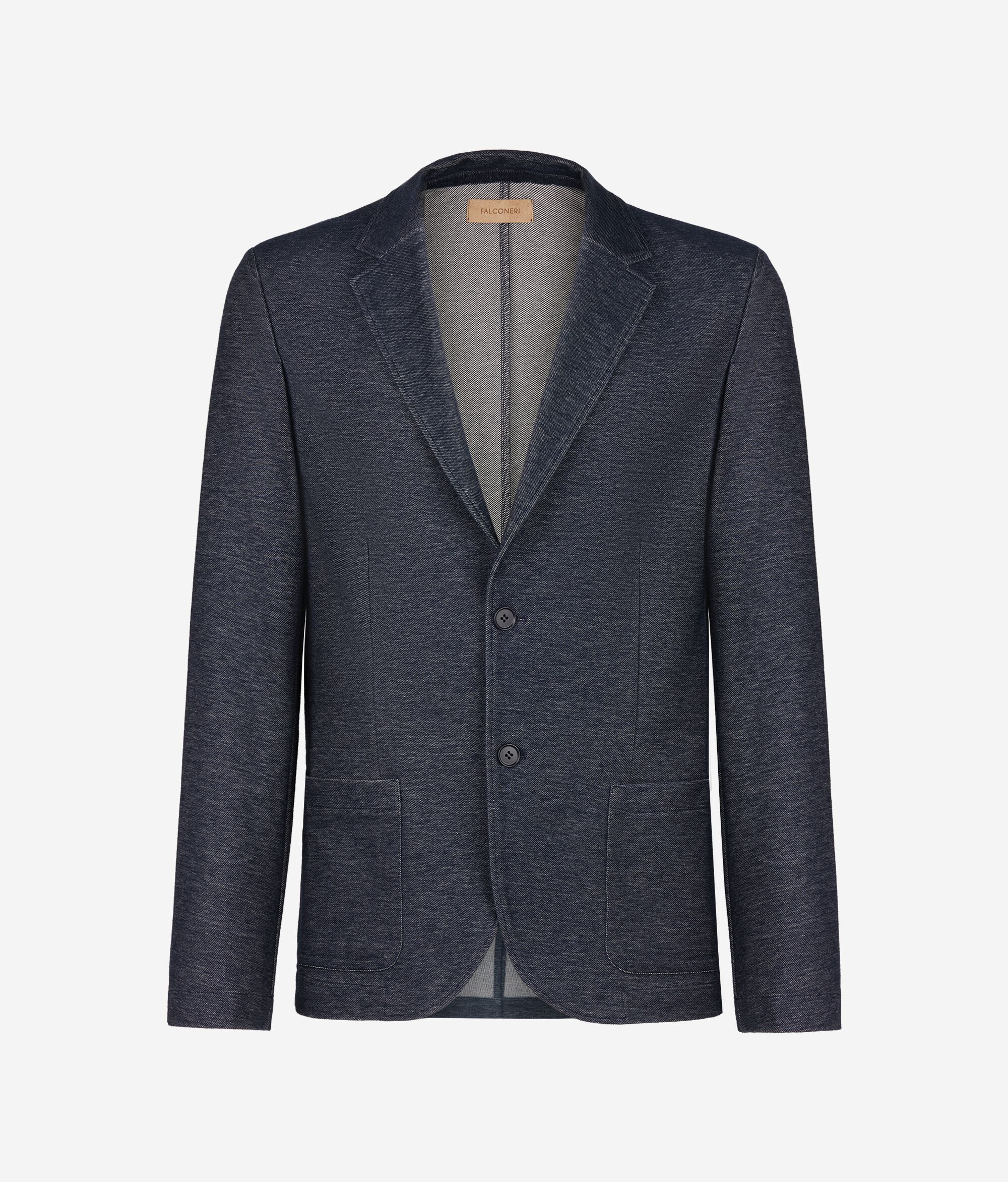 Denim-effect Jersey Jacket