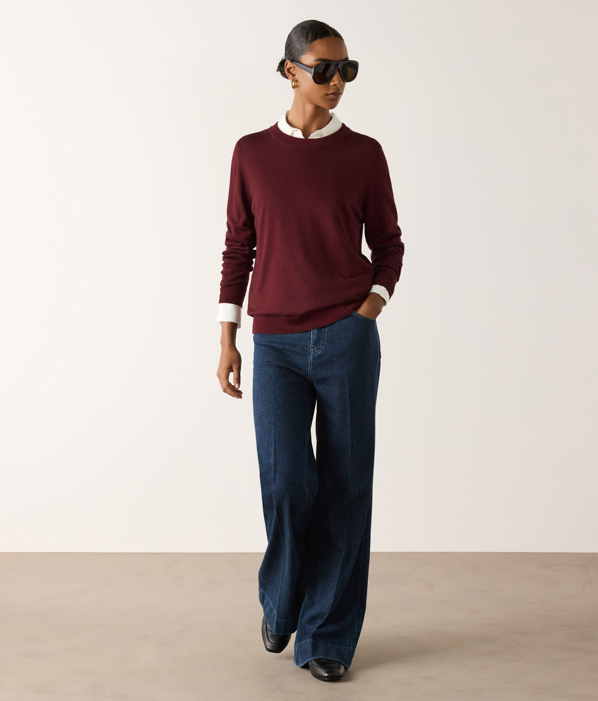 Crew Neck Ultrafine Cashmere Jumper