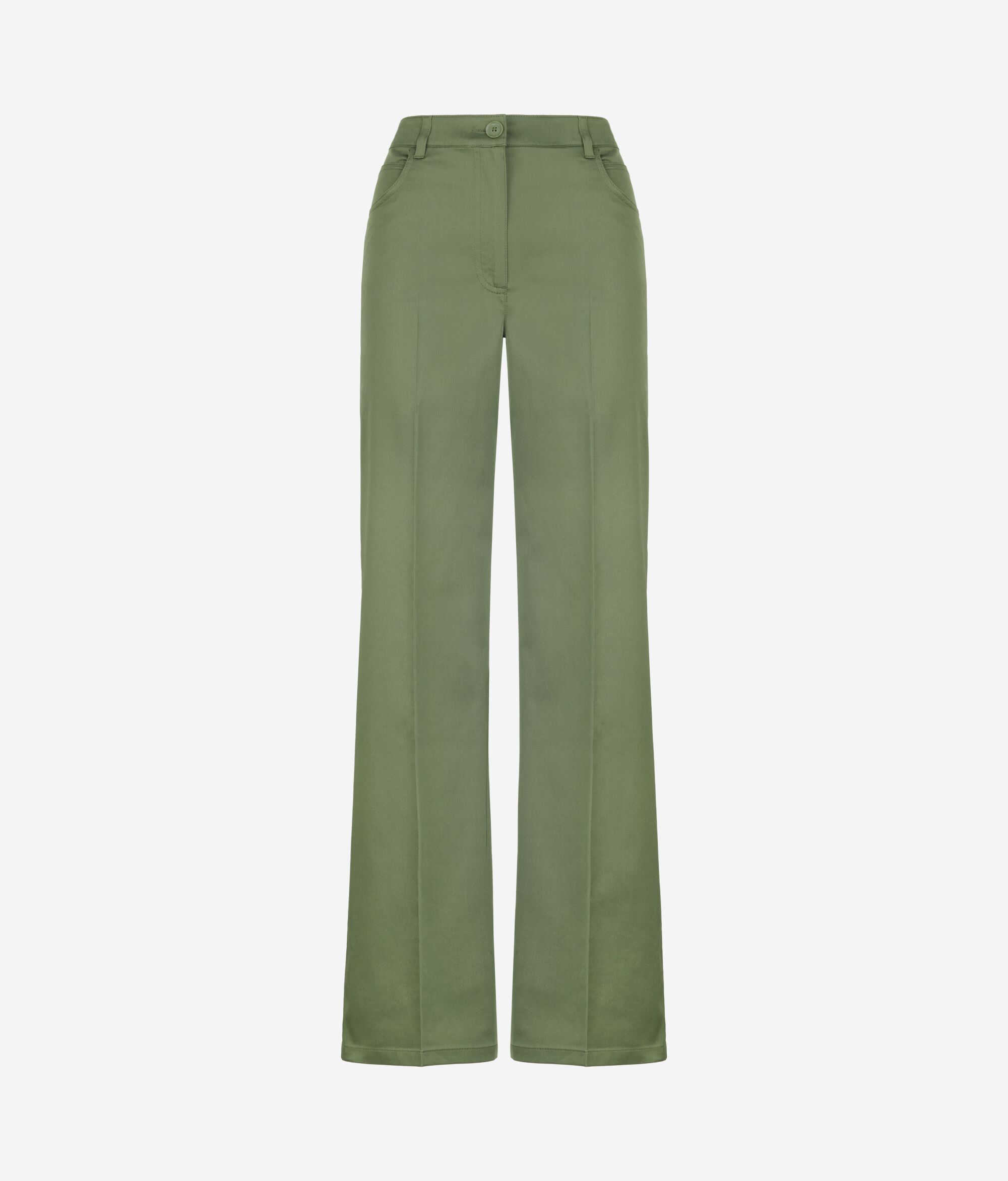 Pantalon large en tissu de coton