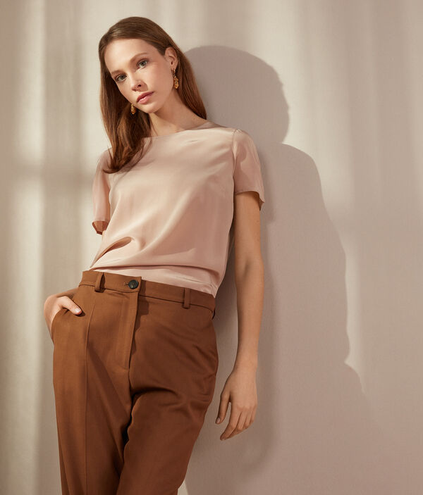 Блуза из шелка и модала